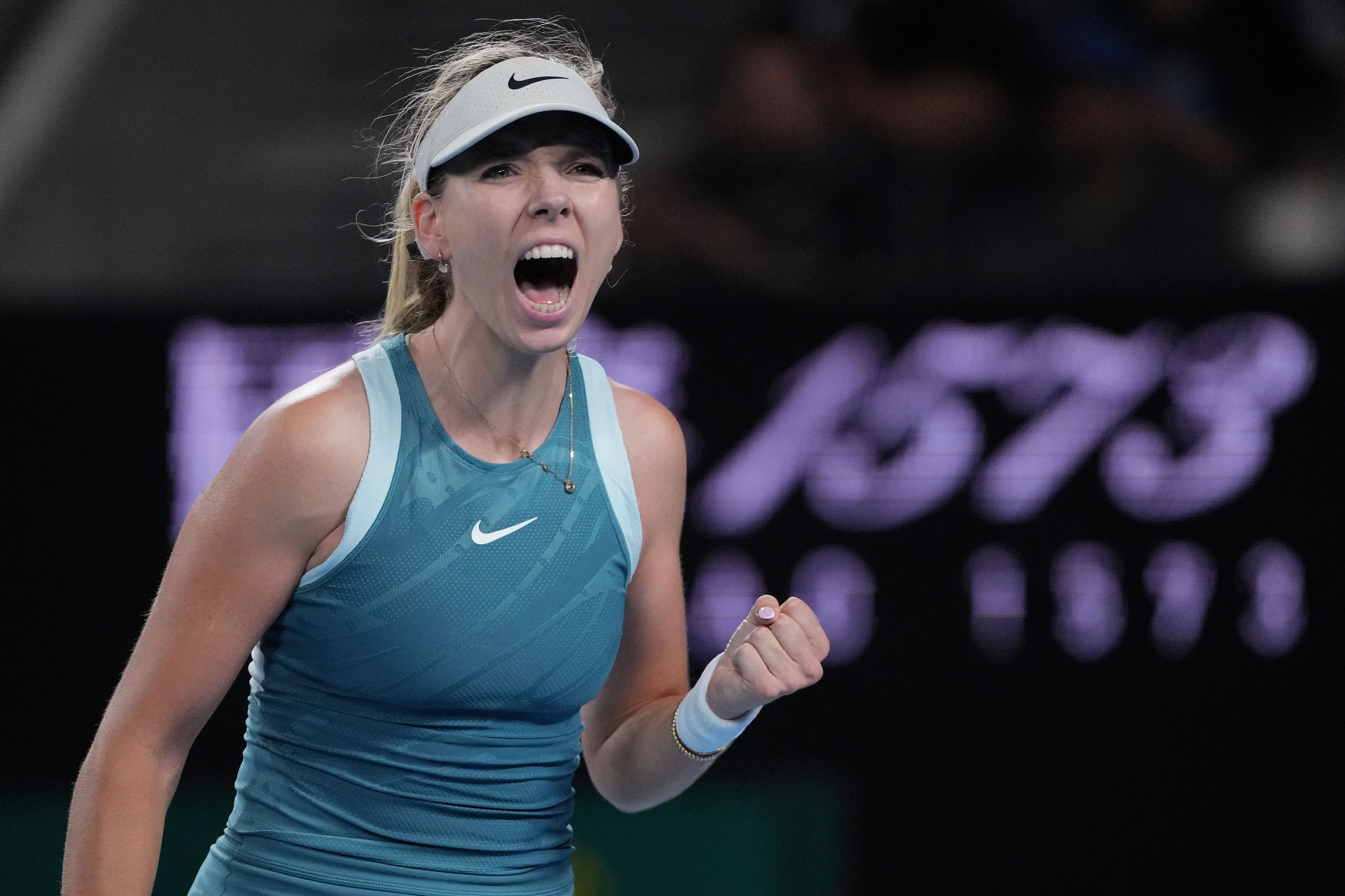 Katie Boulter battled through to the second round (Vincent Thian/AP)