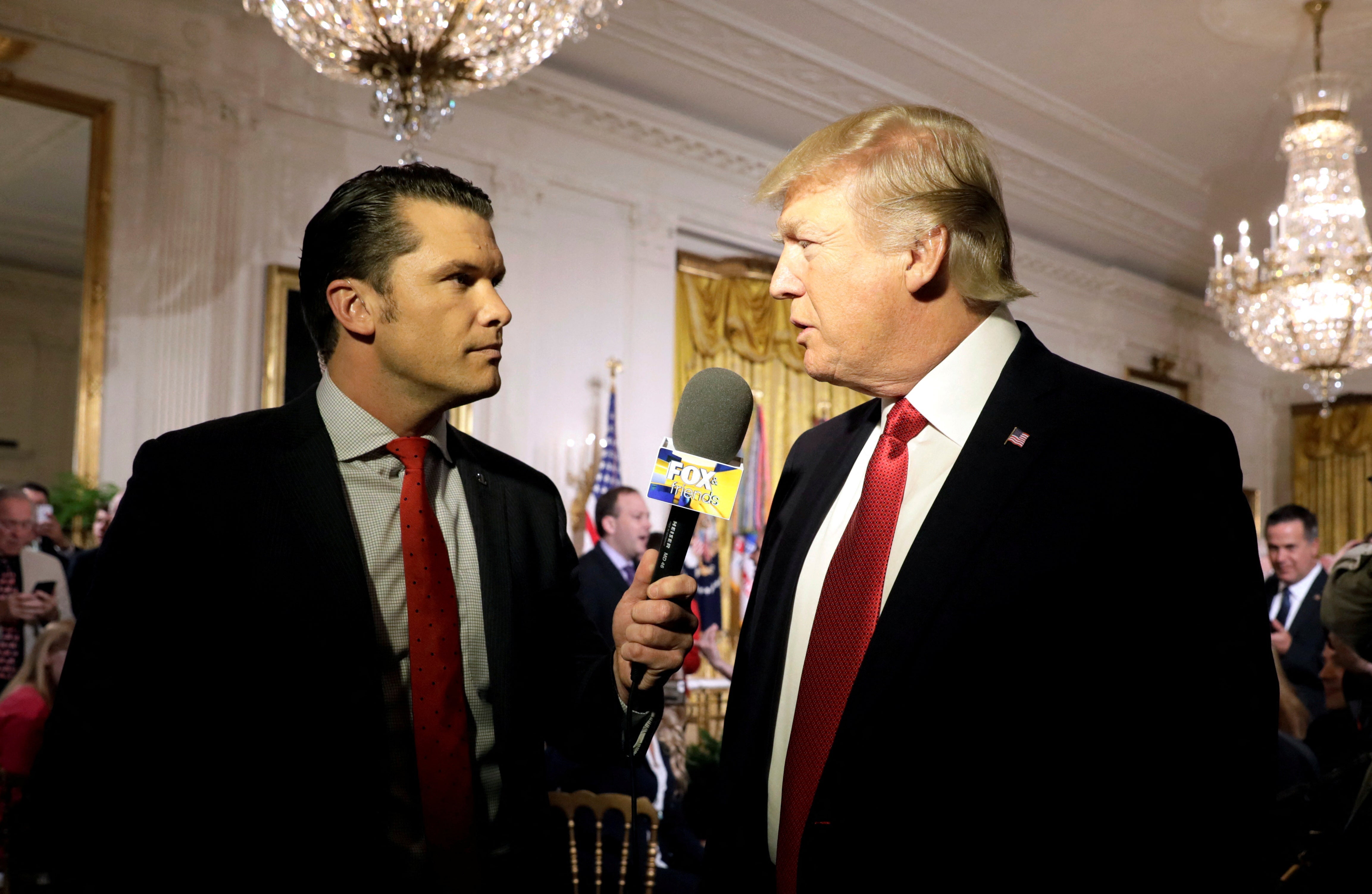Hegseth, a former Fox News anchor, was one of Trump’s controversial picks to fill key roles in the administration