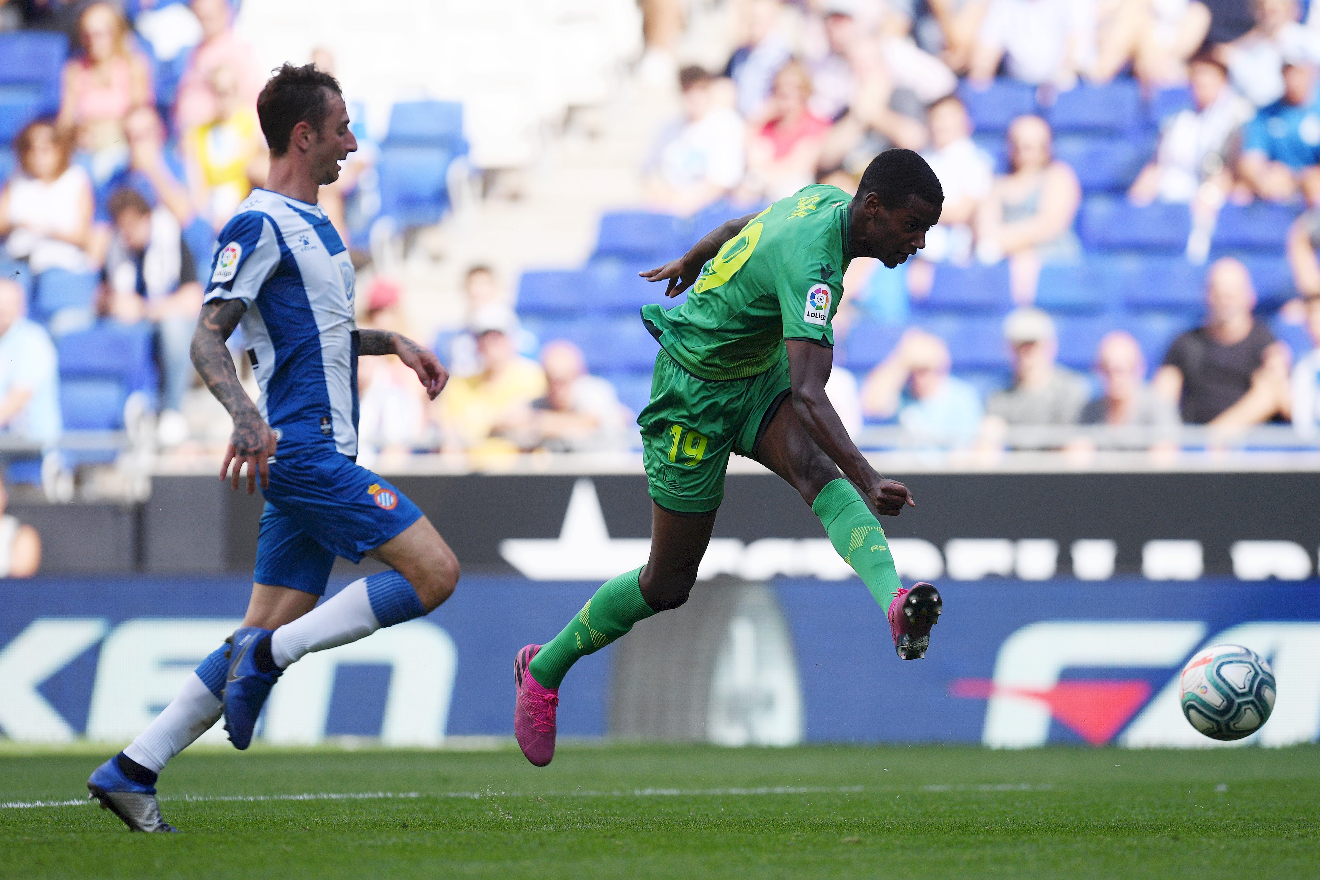 Isak in action for Spanish club Real Sociedad