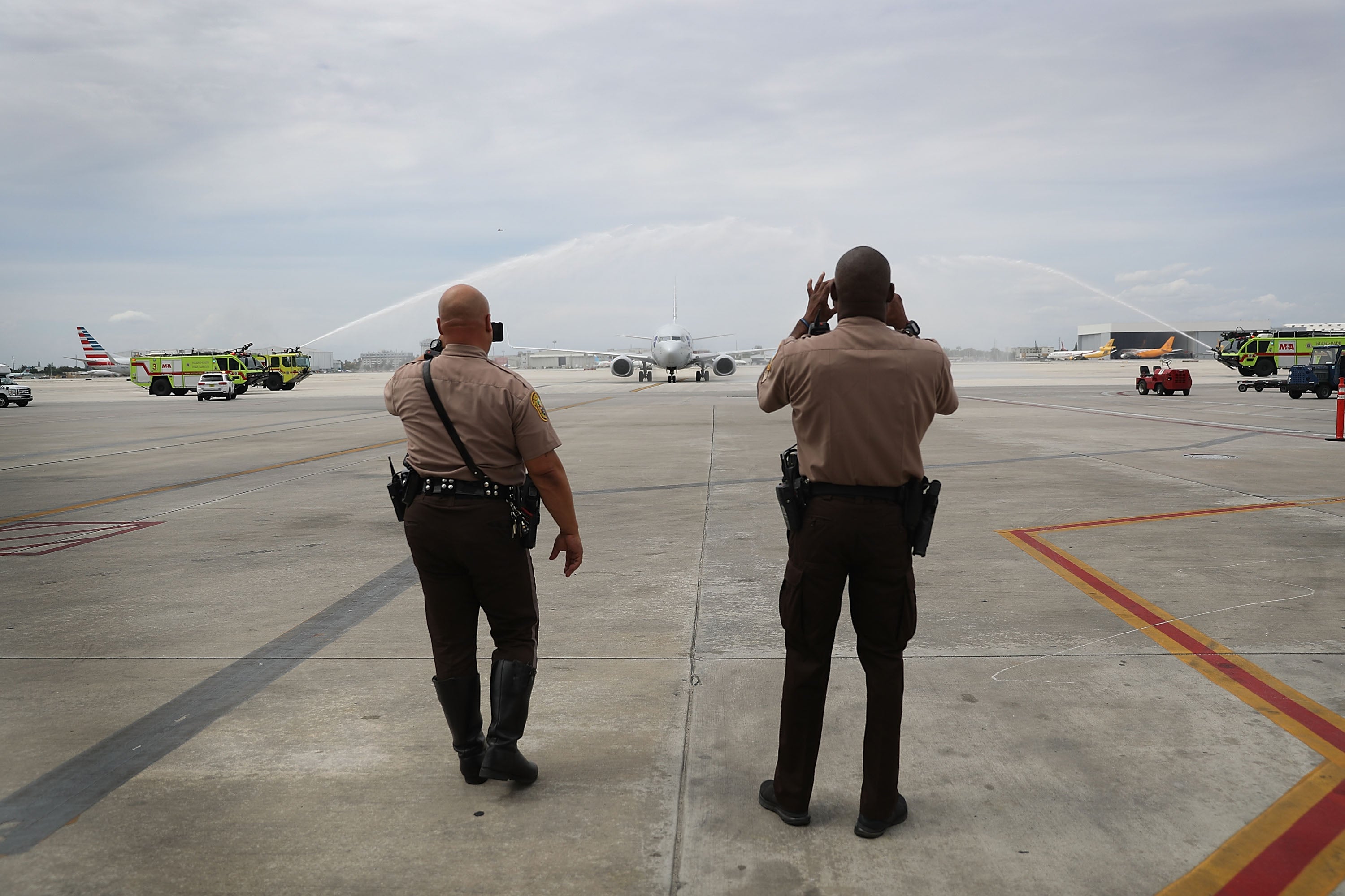 Upon landing, Williams and Shasholka were questioned by officers with the Miami-Dade PD, leaving the pair “humiliated,” their complaint states