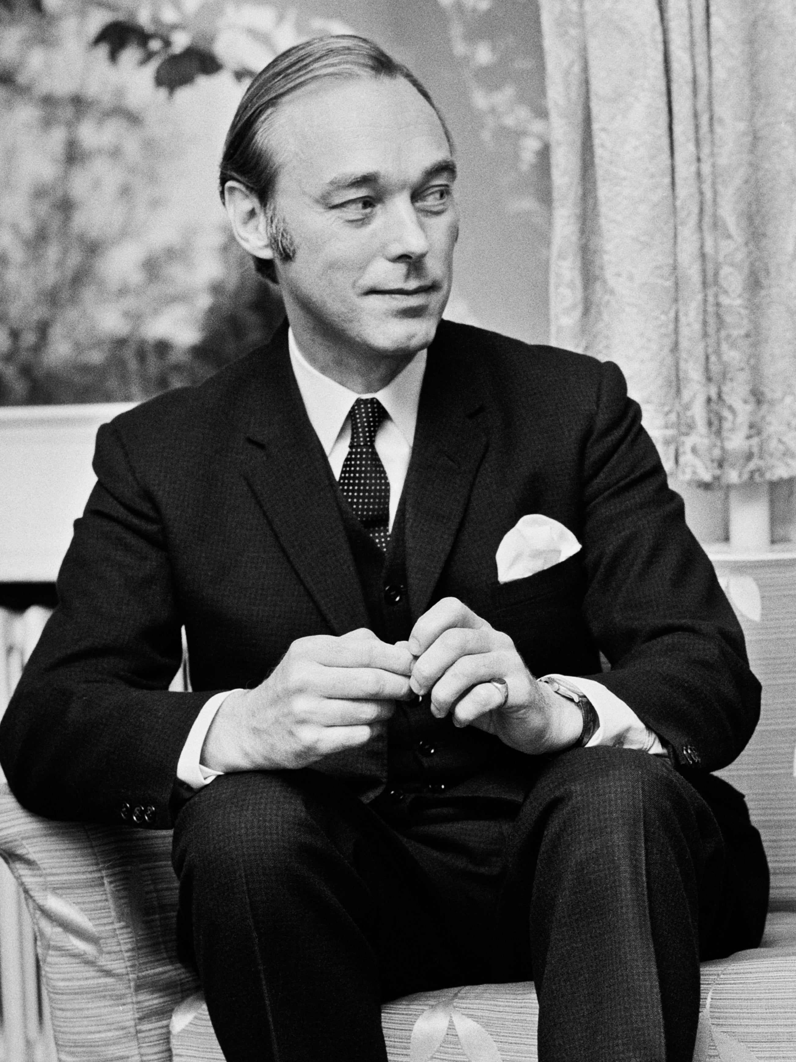 Civil servant and Soviet spy John Vassall in October 1972, shortly after his release from prison