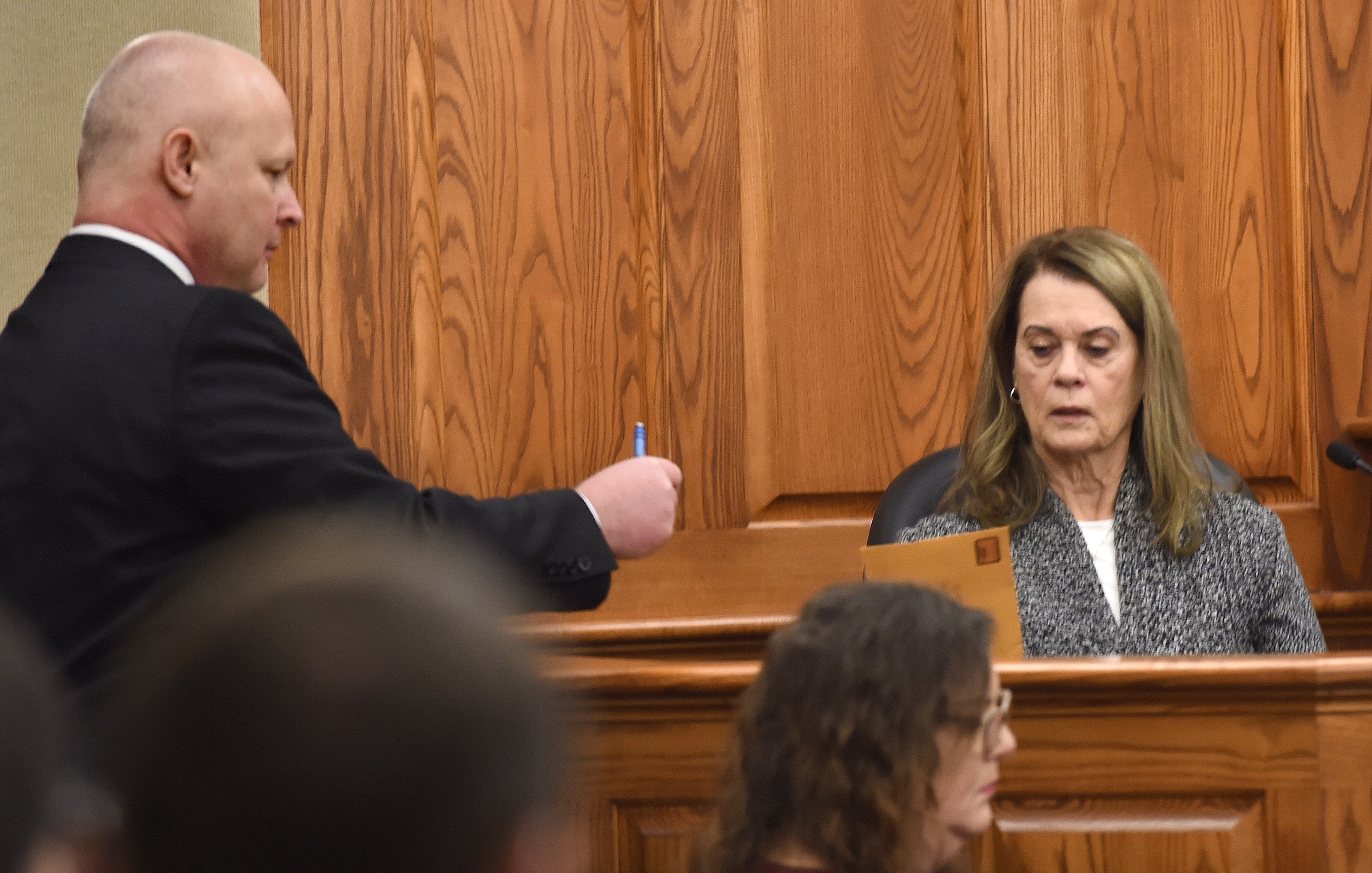 Neighbor Joyce Bailey testified Tuesday about what she saw outside the family’s home