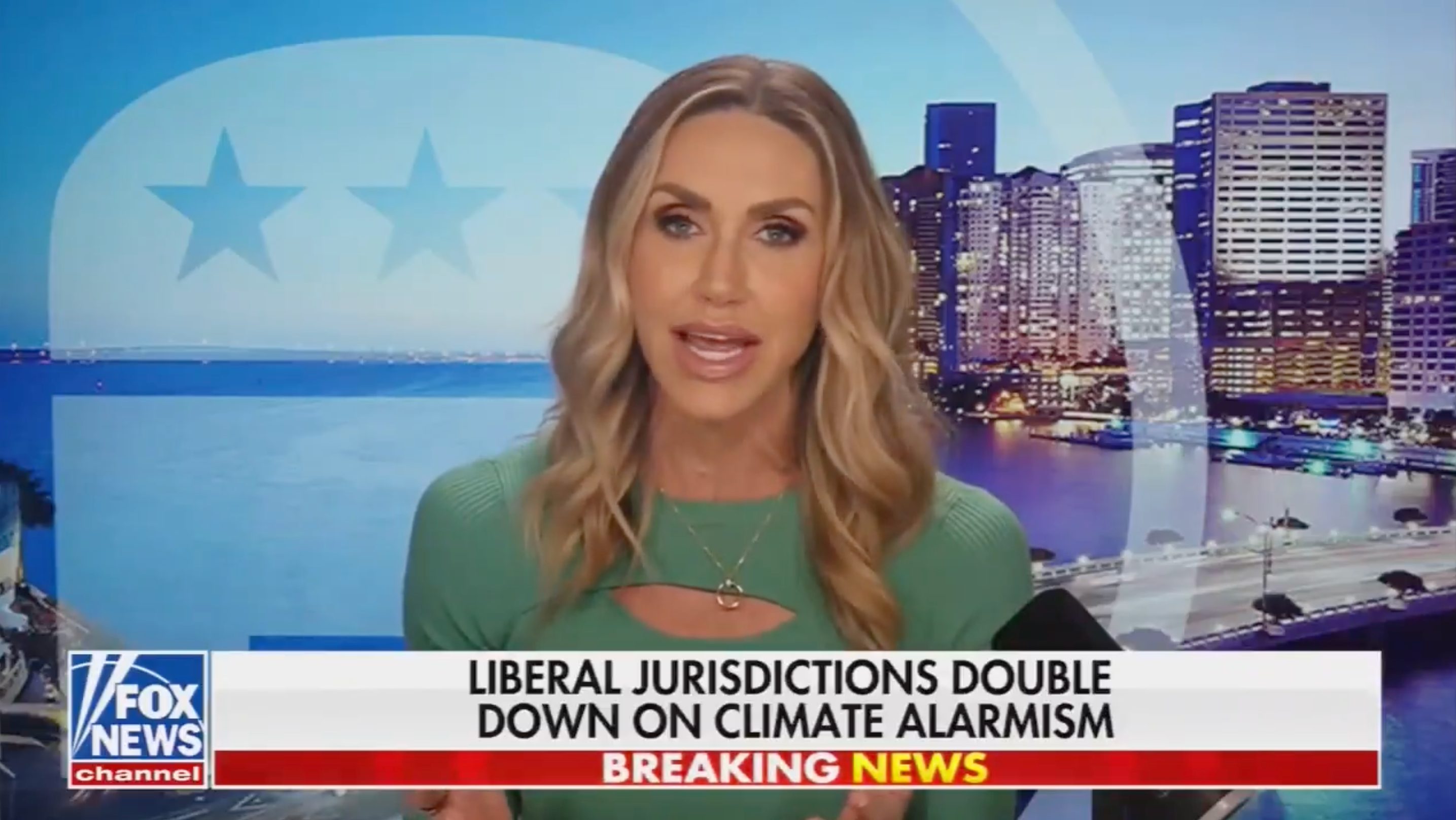 Lara Trump has been slammed online after asking ‘how climate change is the reason’ for devastating L.A. fire condition