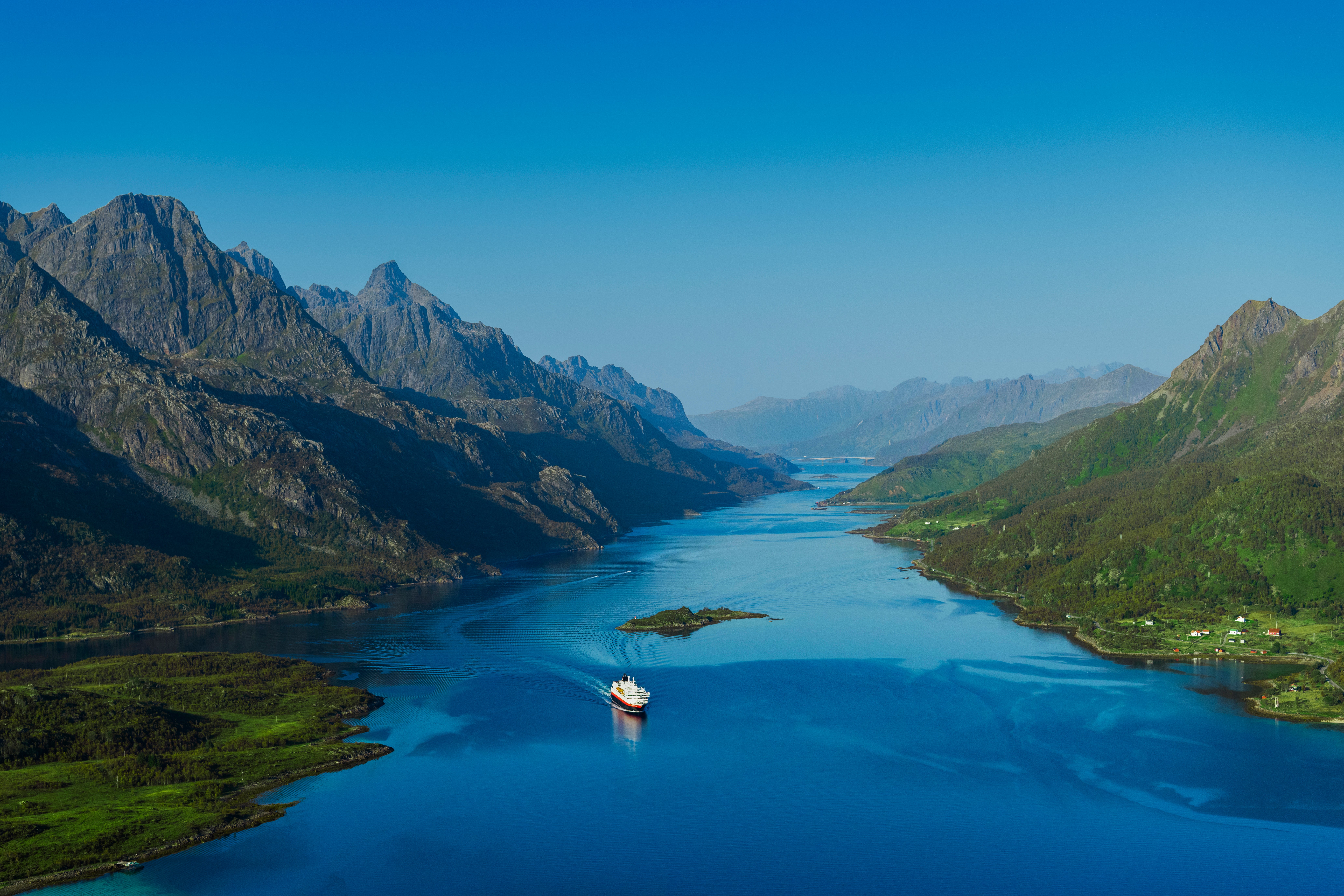 En route you’ll get up close to Norway’s stunning fjords, another natural must-see