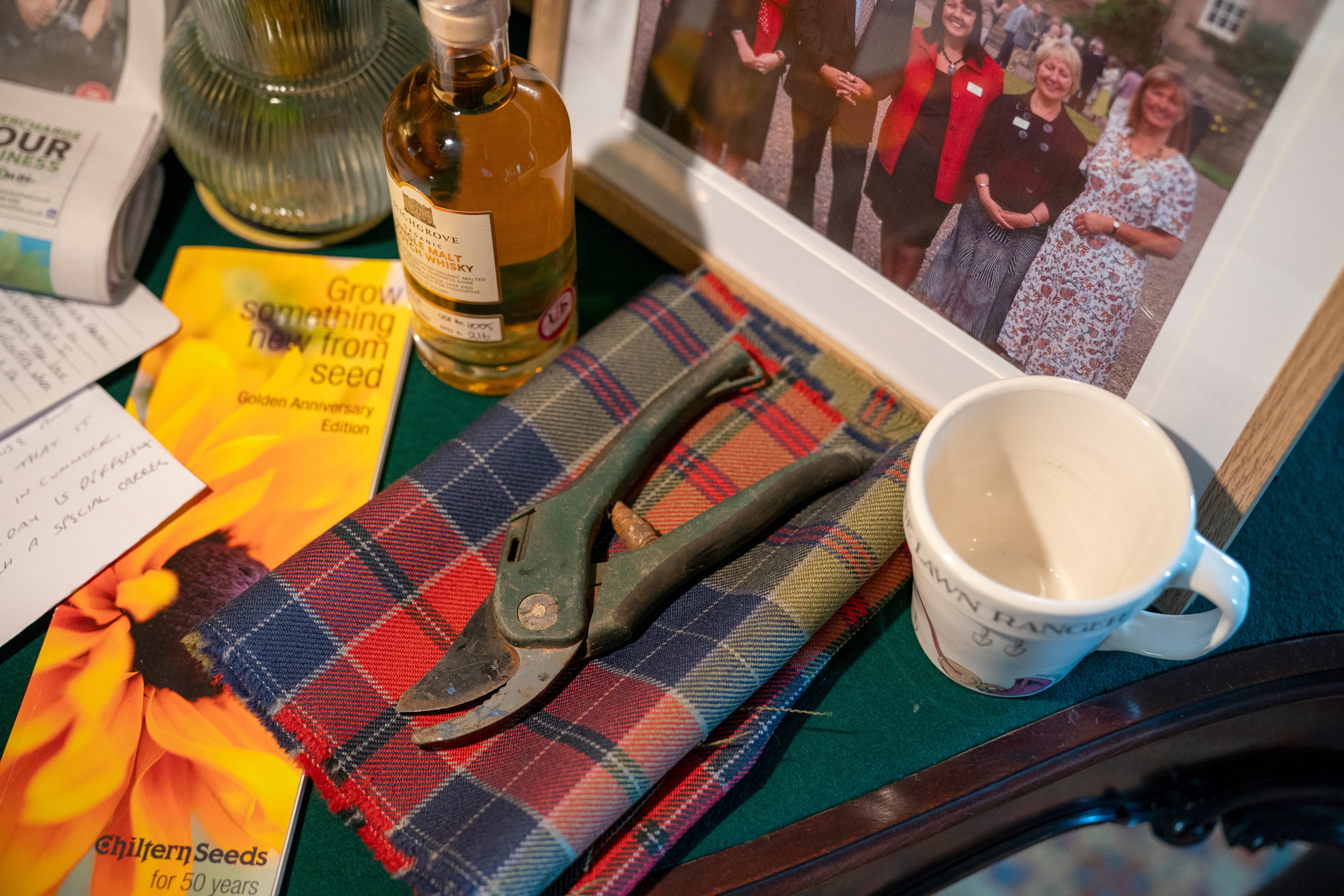 King Charles III's garden secateurs which were placed in The King's Foundation's 35th anniversary time capsule