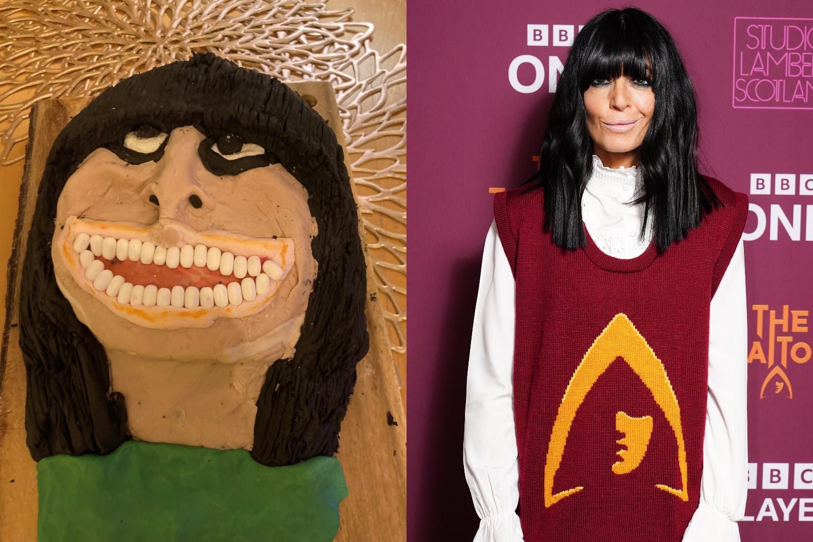 Traitors presenter Claudia Winkleman has praised a viral caricature cake of herself as ‘excellent’ in a birthday post on Instagram (Keith Scovell/Ian West/PA)