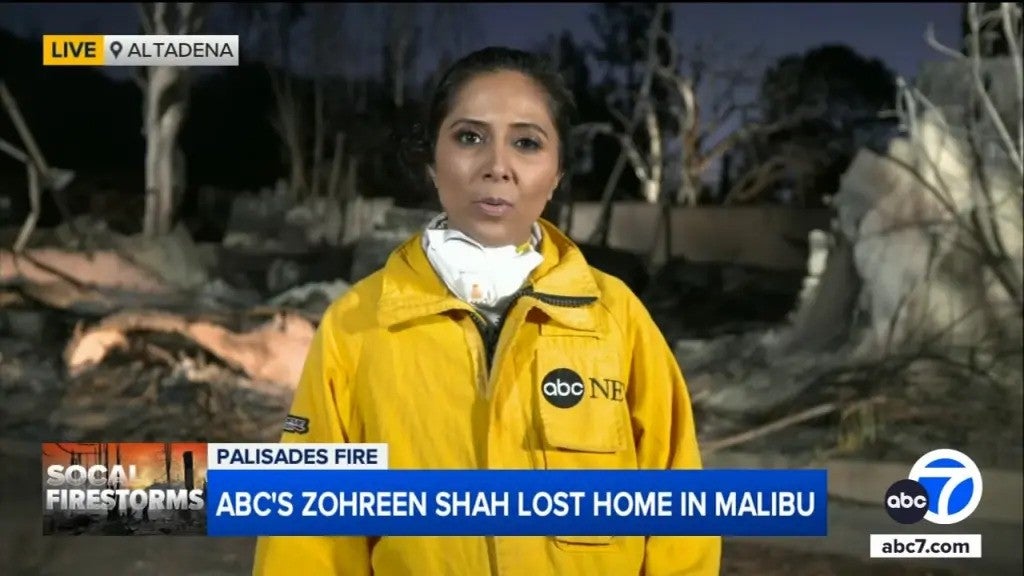 Shah said she spent just one night in her dream home before the wildfires devoured it