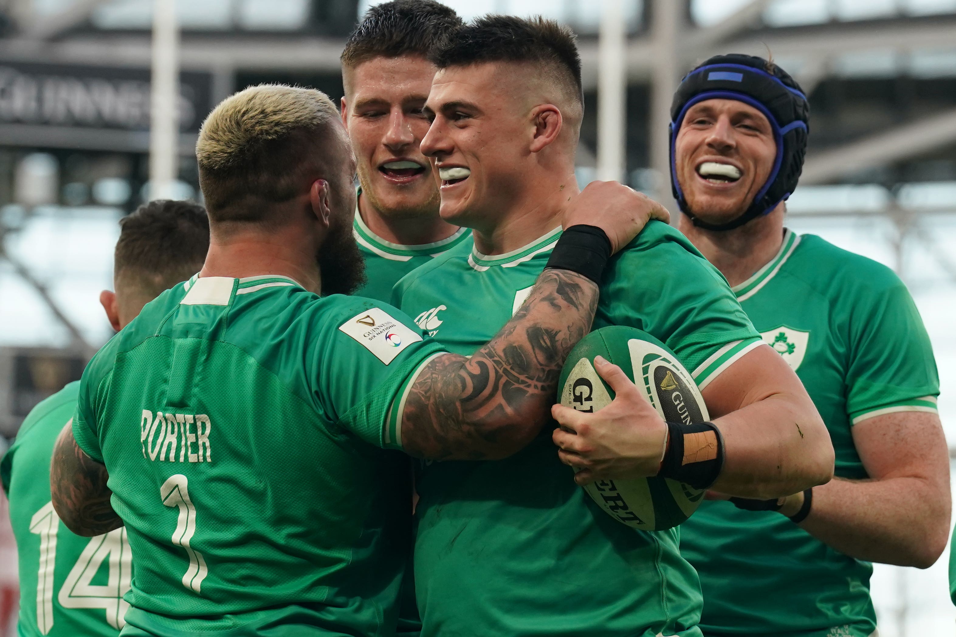 Ireland hooker Dan Sheehan, with ball, has been sidelined since last summer (Brian Lawless/PA)