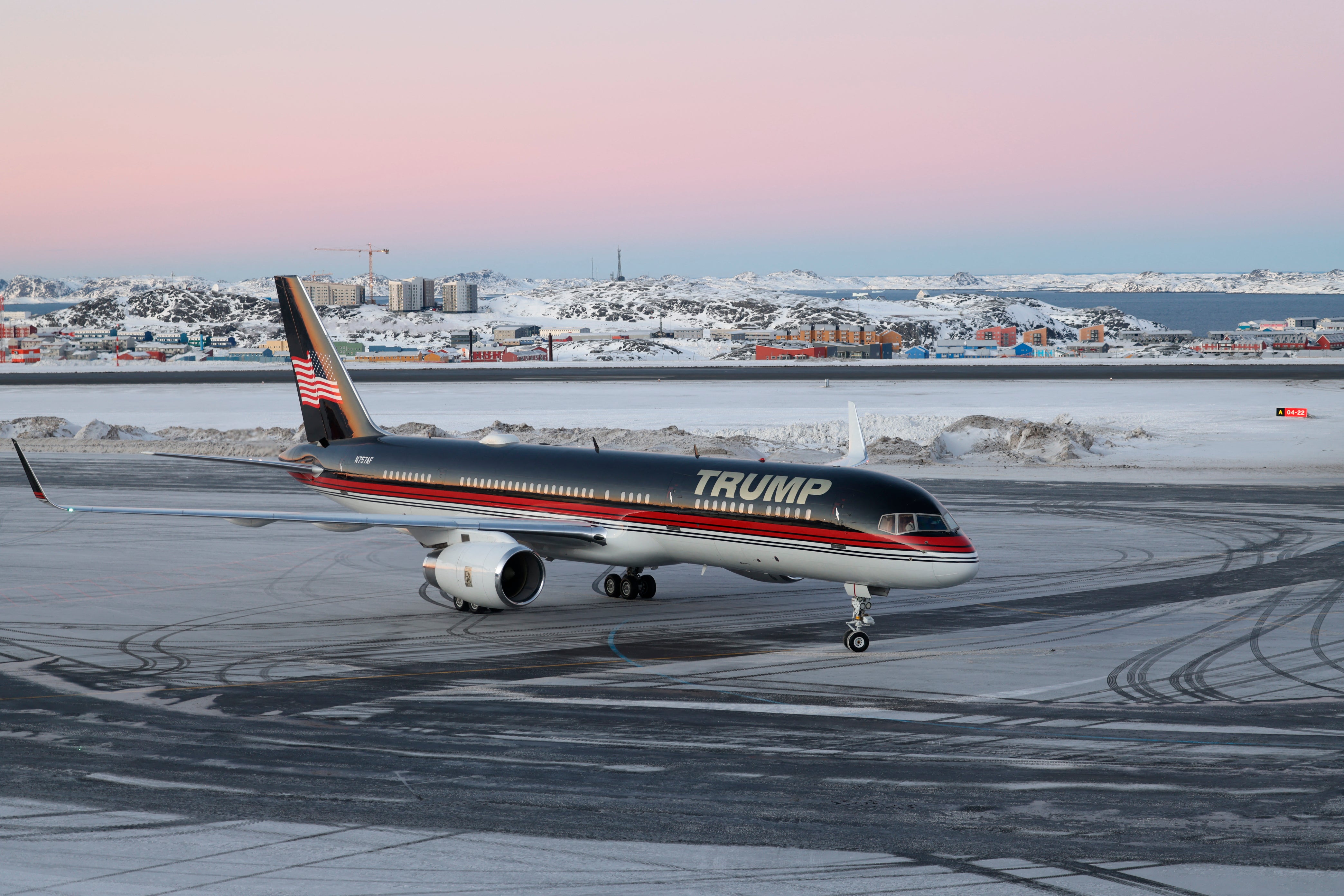 Trump Force One during Don Jr’s visit to Greenalnd.