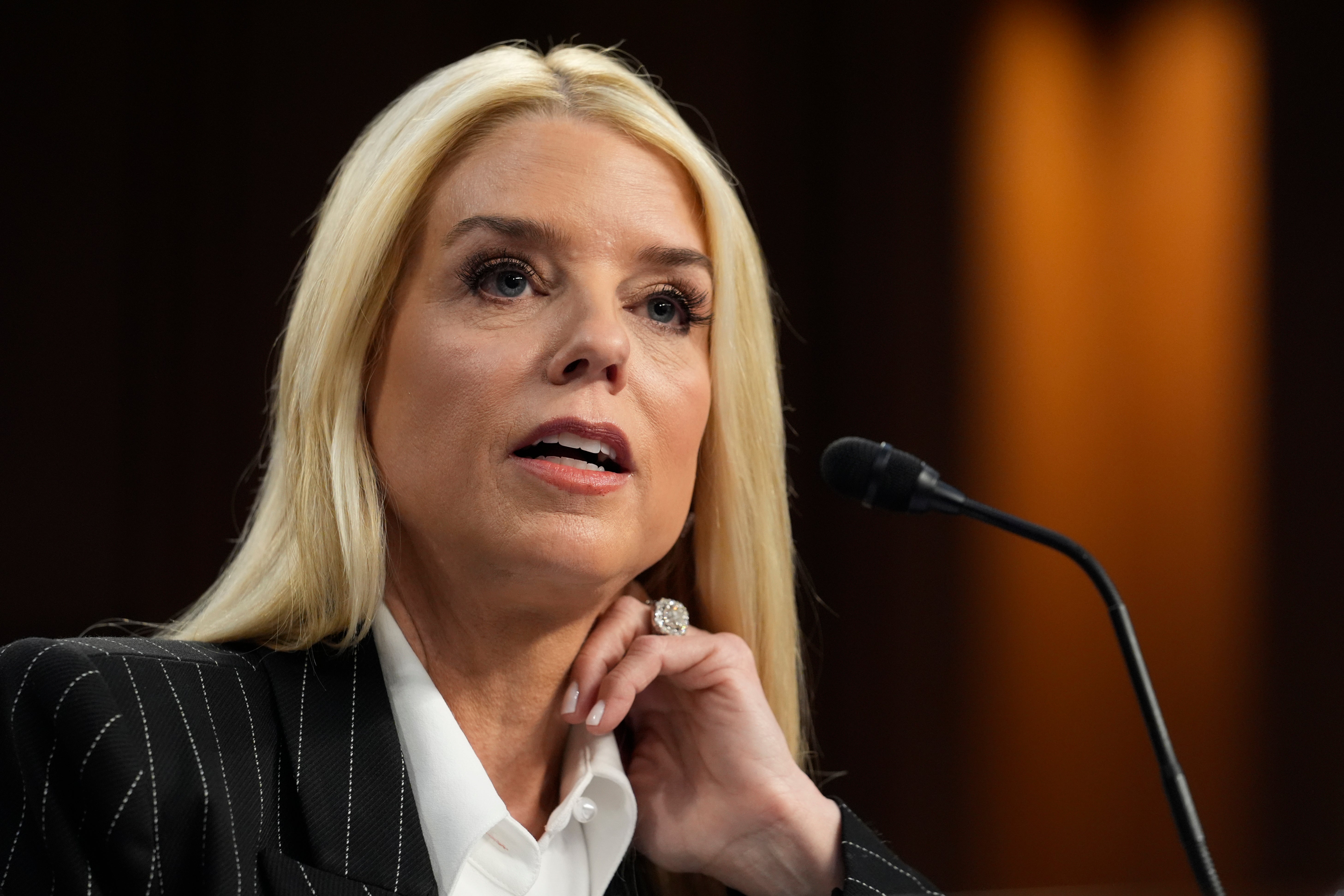 Pam Bondi, Donald Trump's choice to lead the Justice Department as attorney general