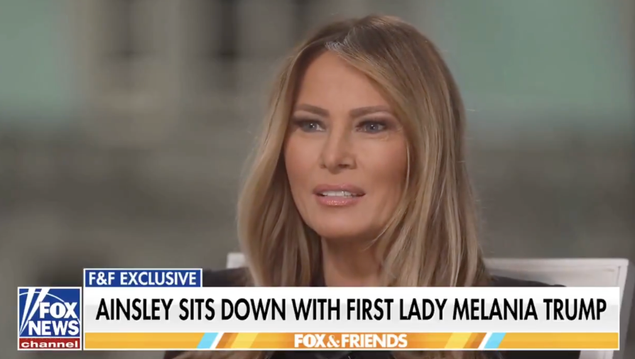 Fox News host Ainsley Earhardt asked Melania how the transition process was different this time