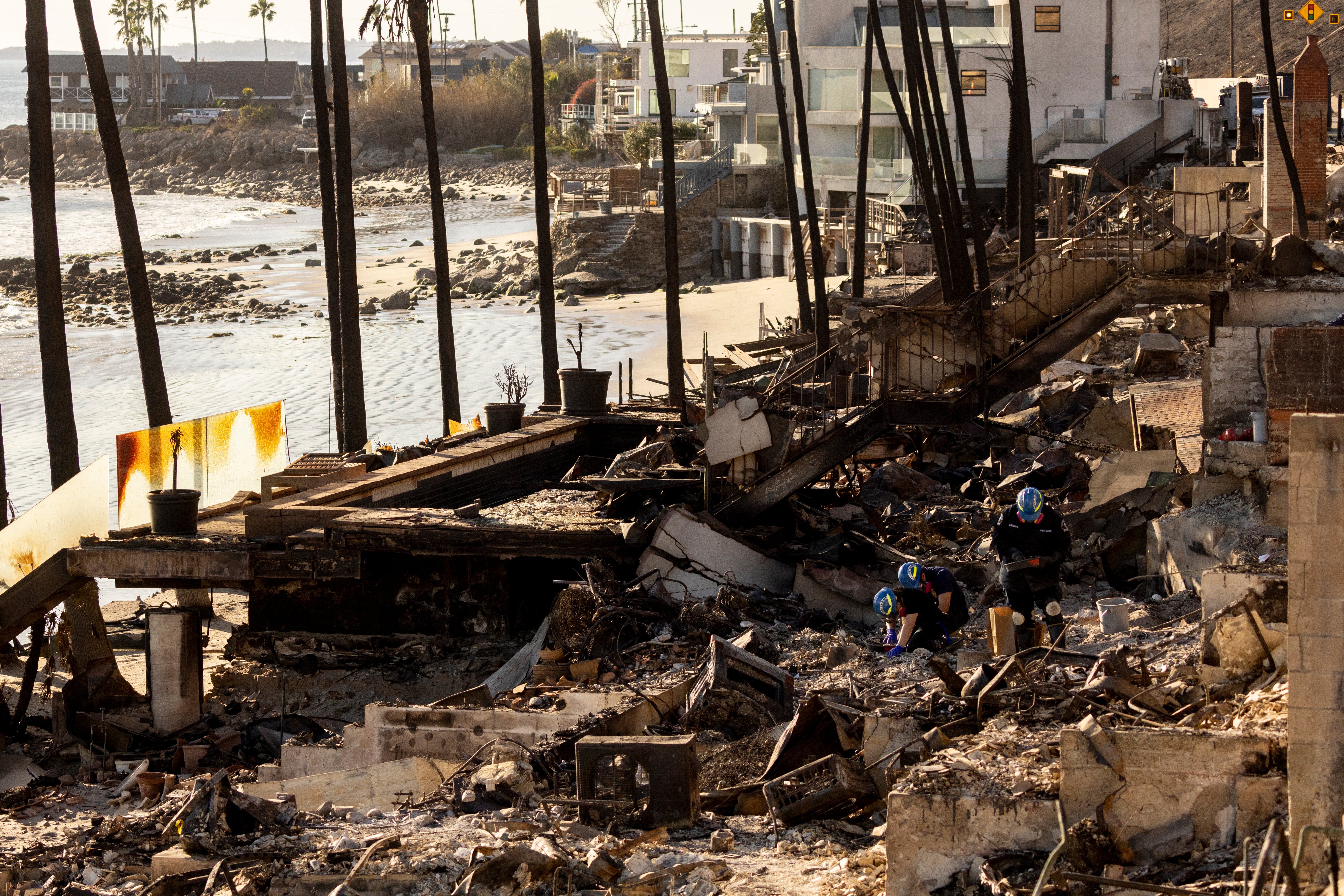 Experts and locals in the area have warned that rainfall will cause toxic debris to rush down the hills and canyons
