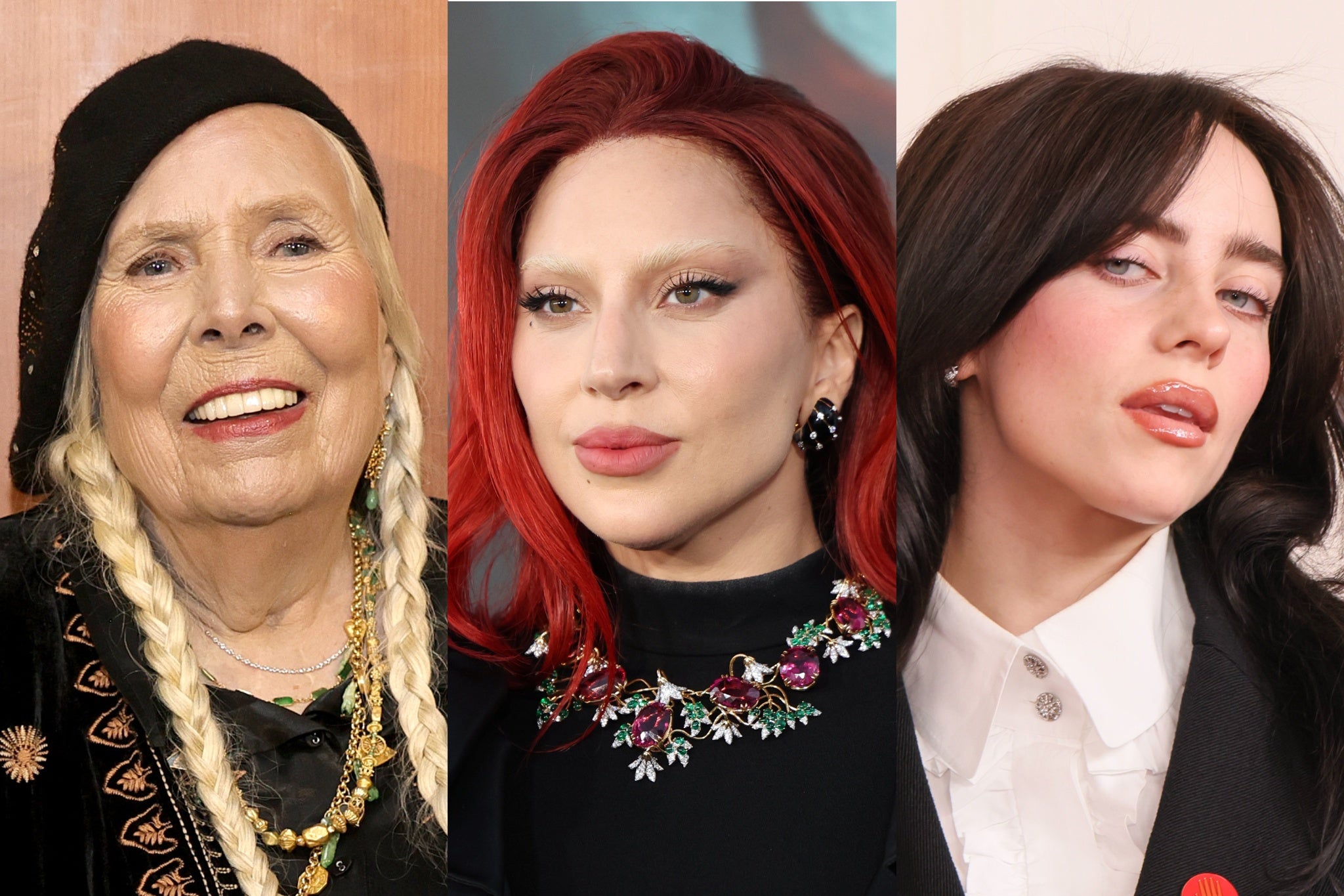 Joni Mitchell, Lady Gaga and Billie Eilish