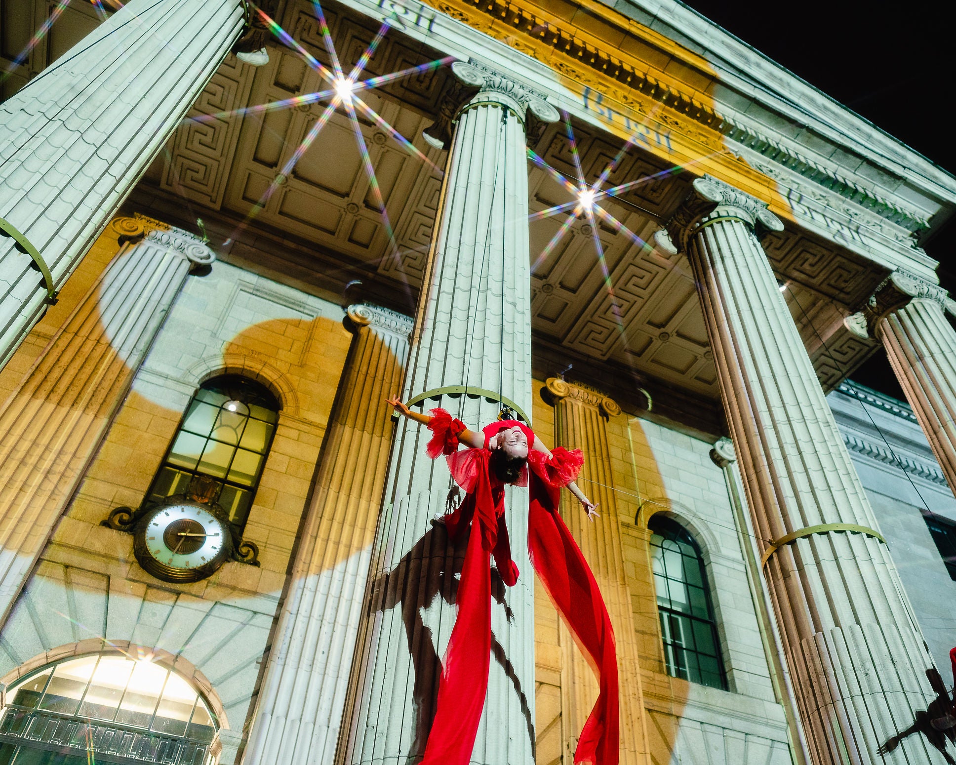 Aerial dancers scale the GPO