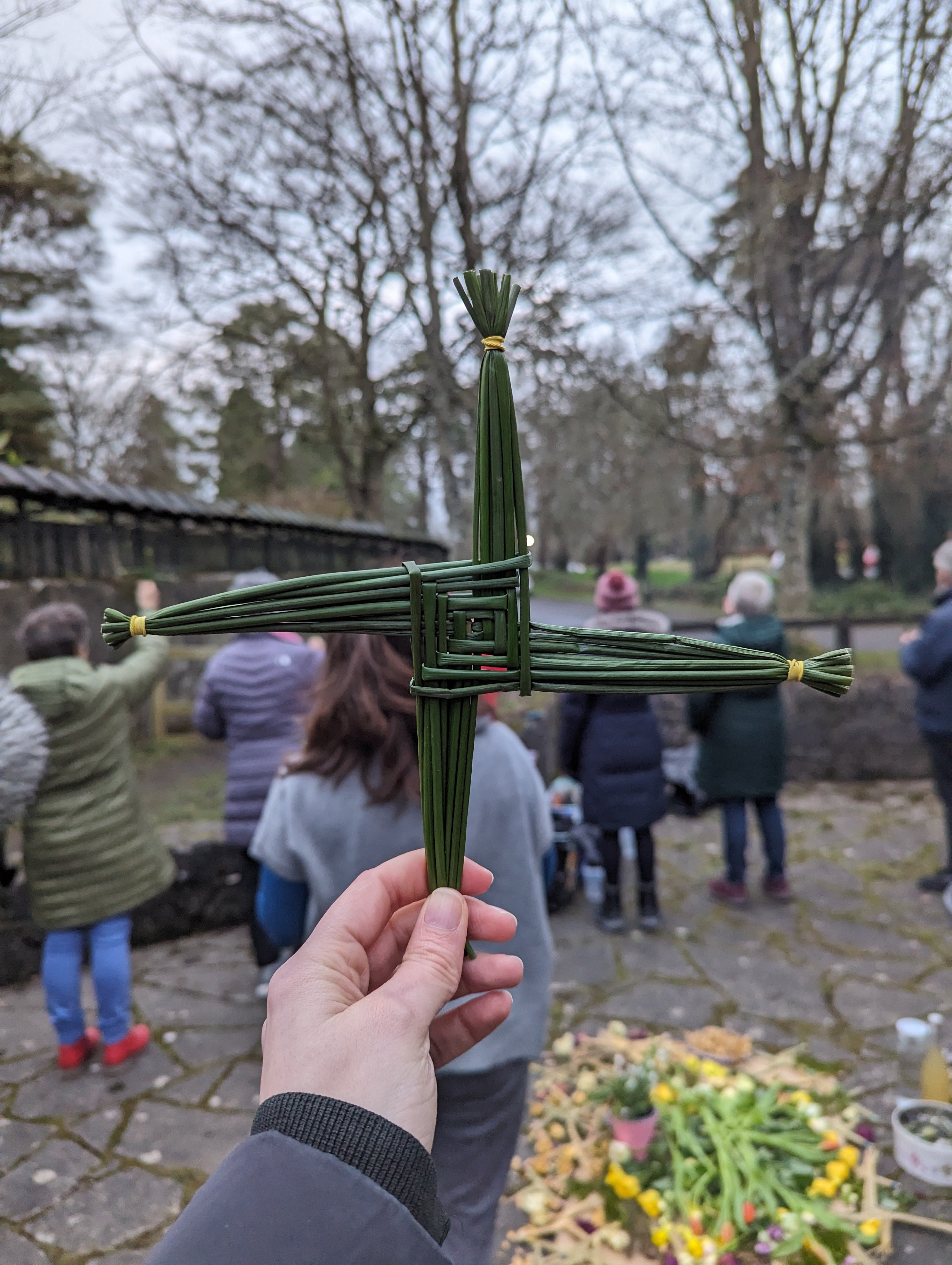 Weaving a Brigid’s cross and hanging it on your door is believed to bring protection to your home