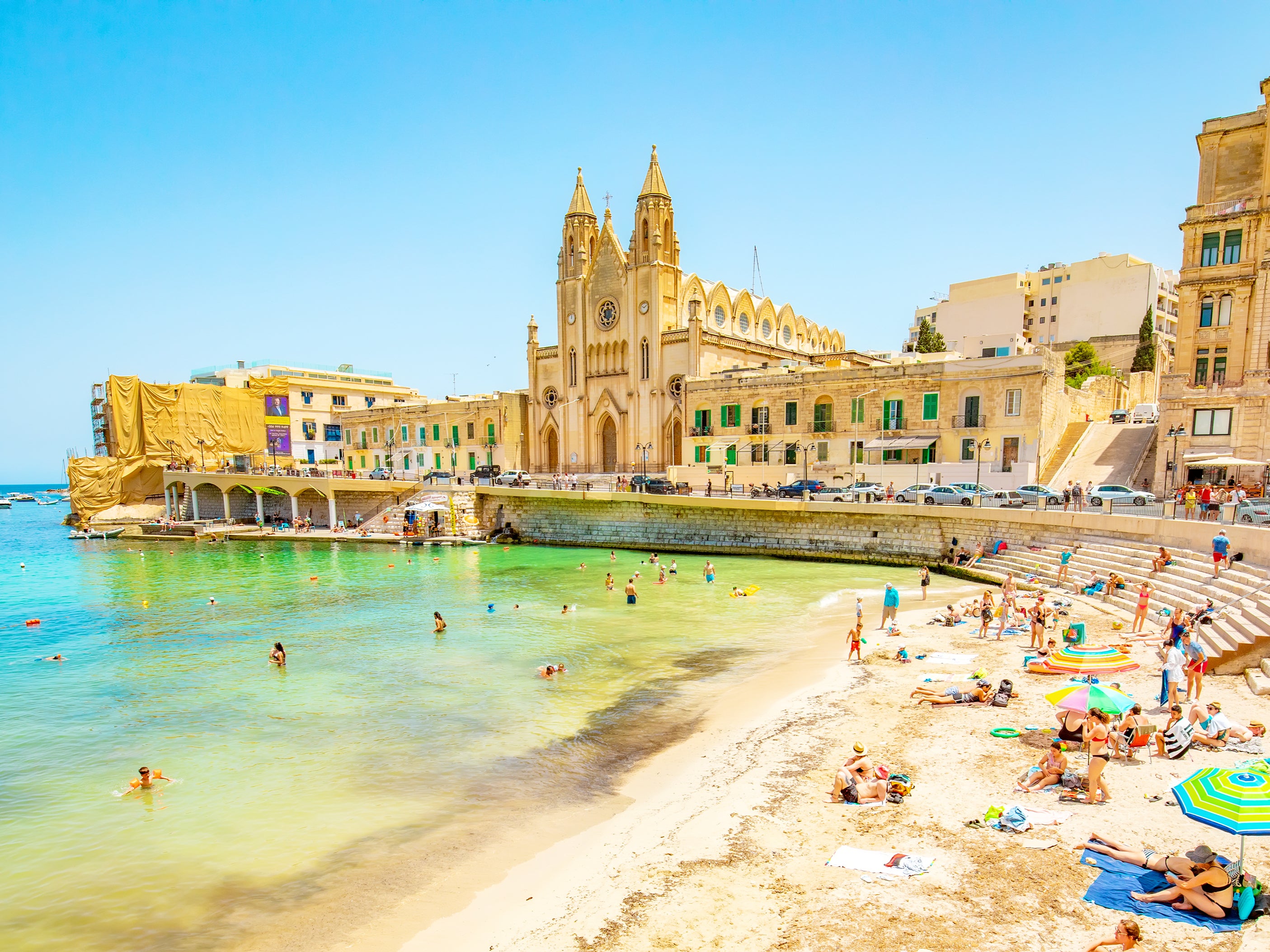 Balluta Bay in St Julian’s, Malta