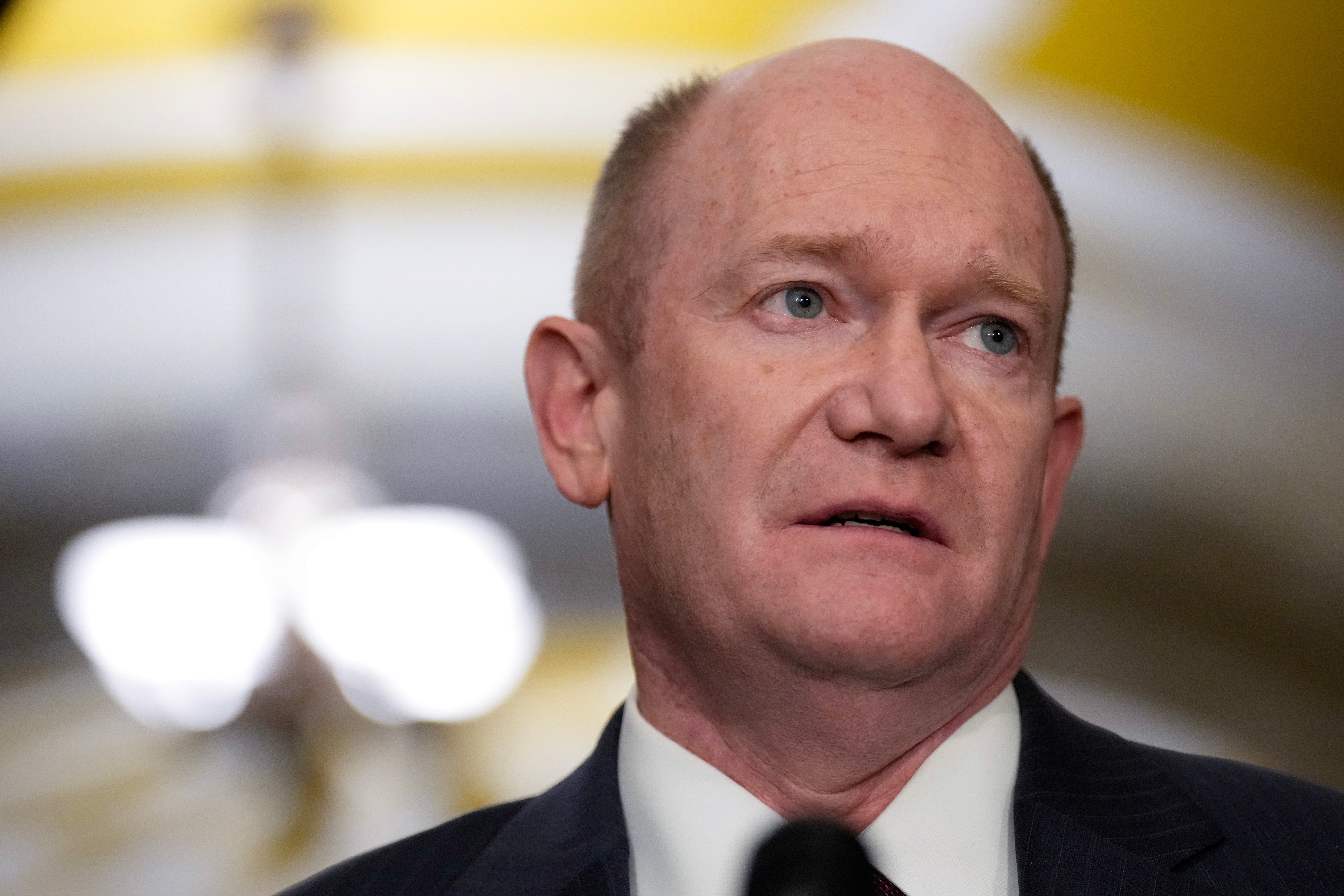 Sen. Chris Coons (D-DE), a protege of Joe Biden, is in charge of spending for the military.