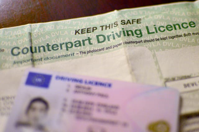 The photocard driving licence was introduced to the UK in 1998 (PA)