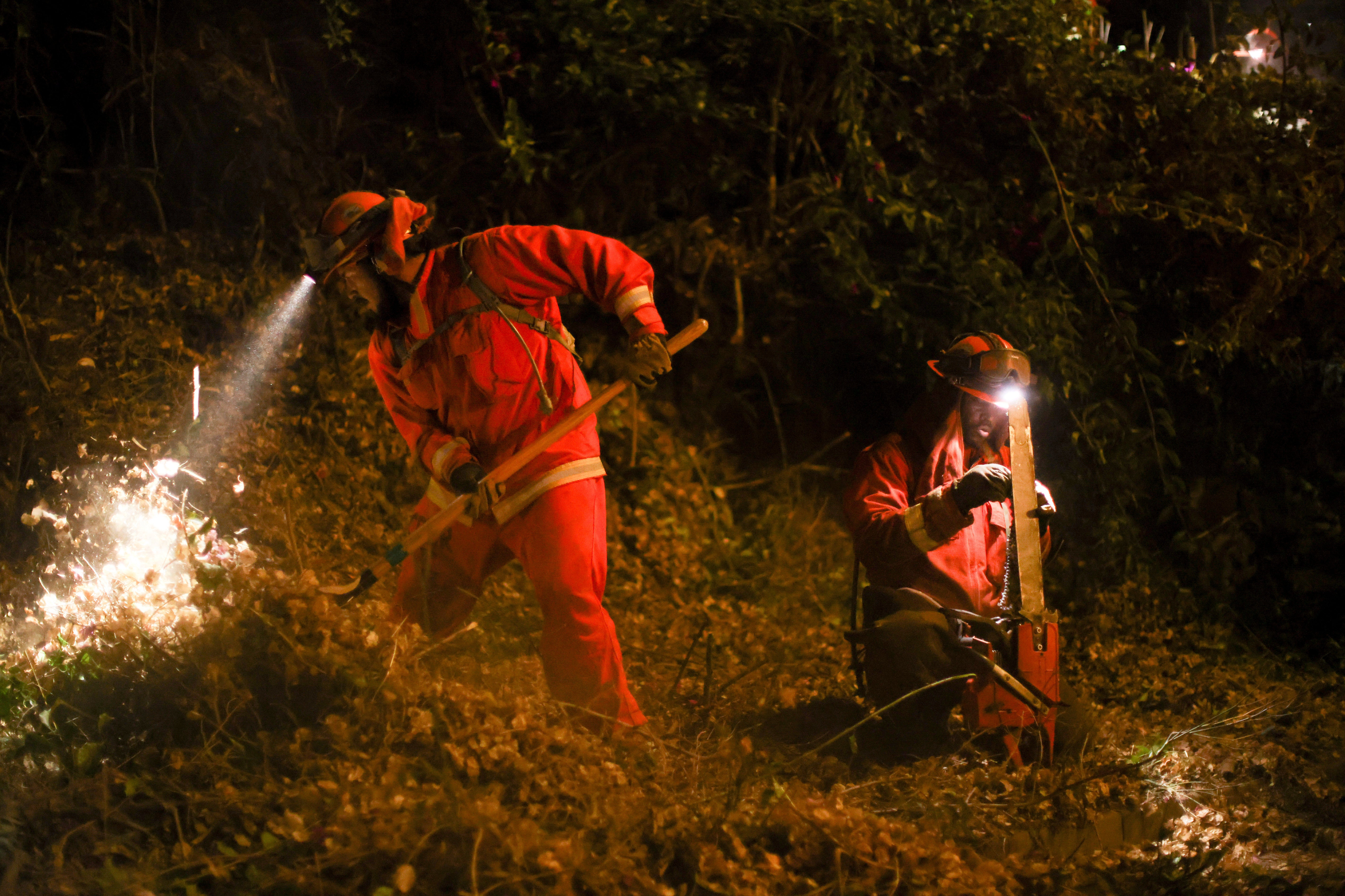 California Wildfires Inmates Firefighters