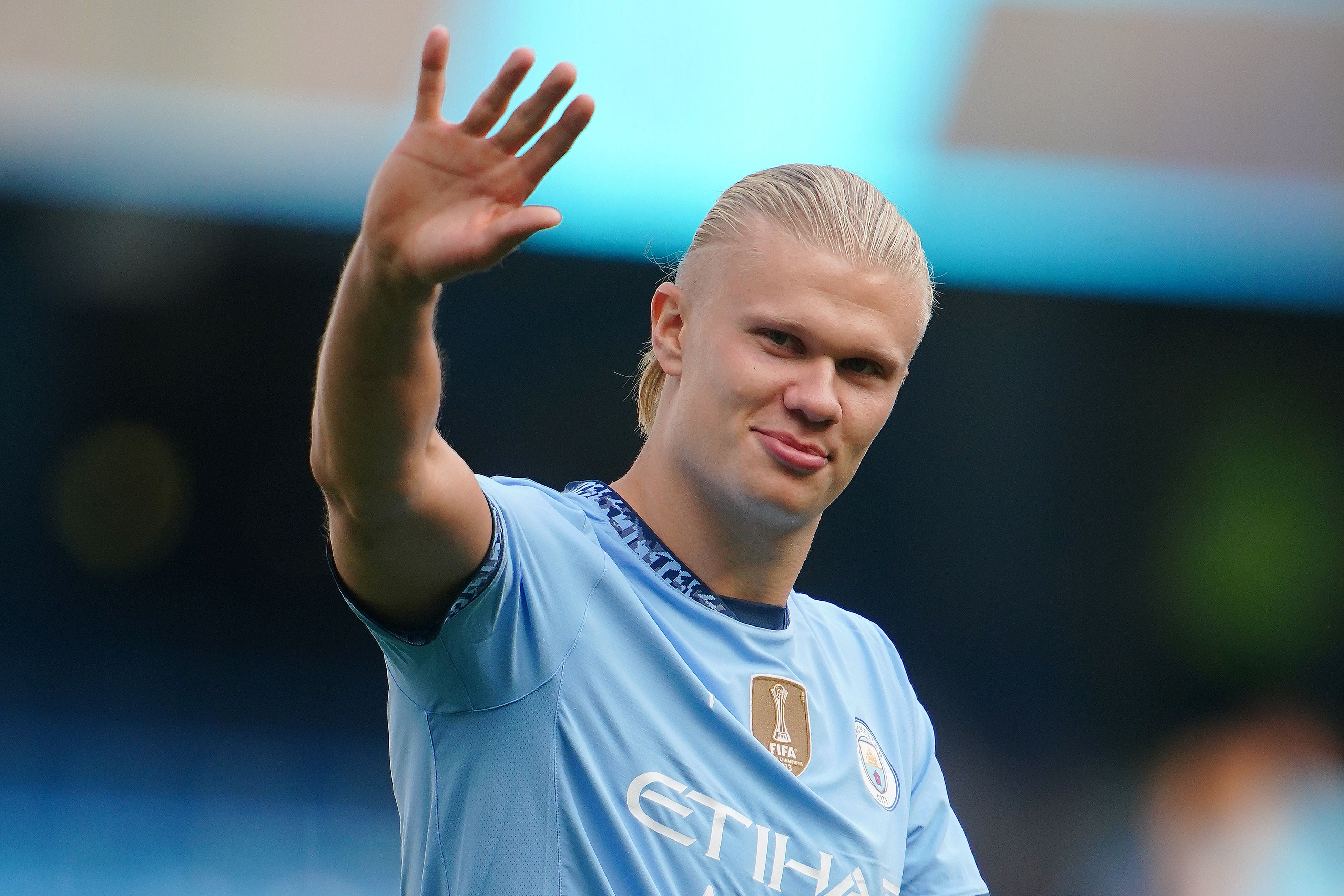 Erling Haaland’s presence at Manchester City could limit the club’s ability to sign alternative forwards (Peter Byrne/PA)