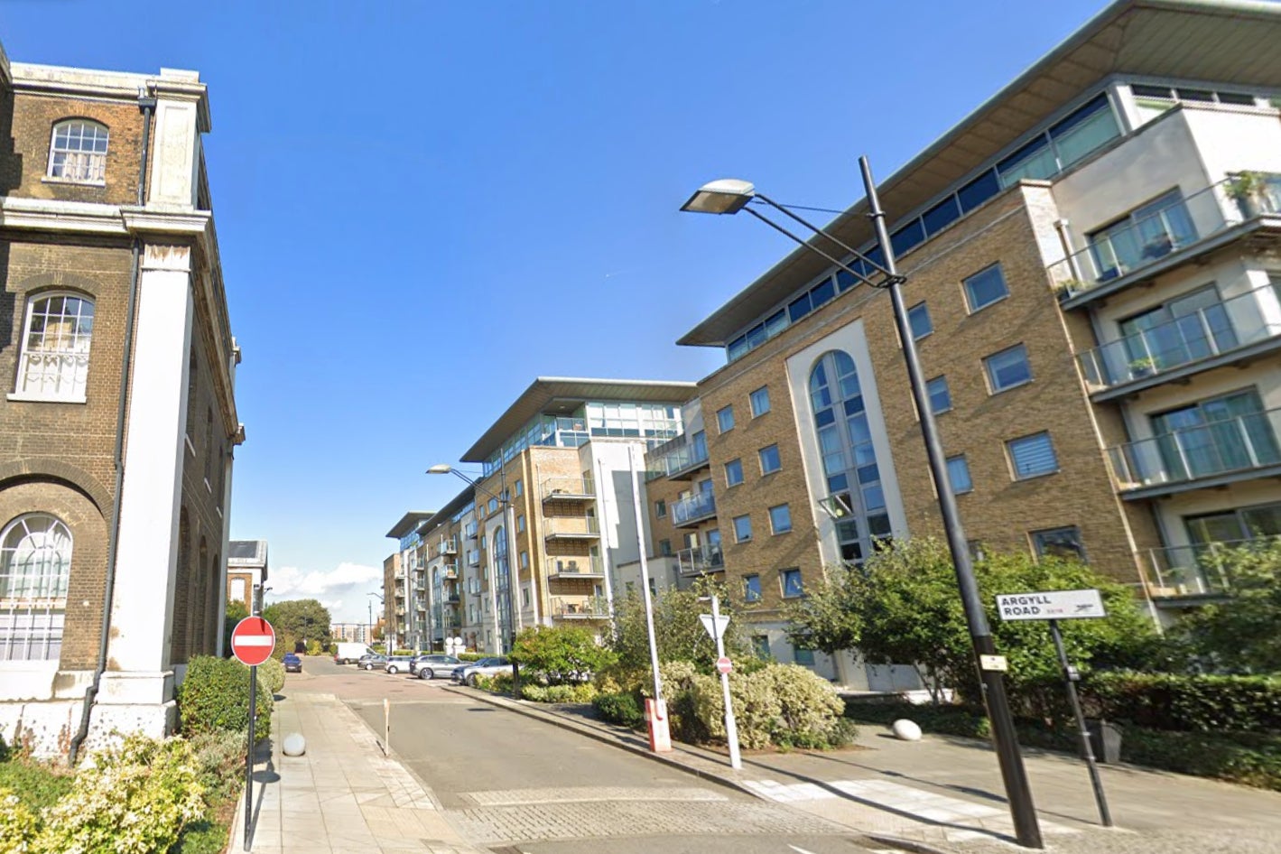 The woman was found dead in Argyll Road (file photo)