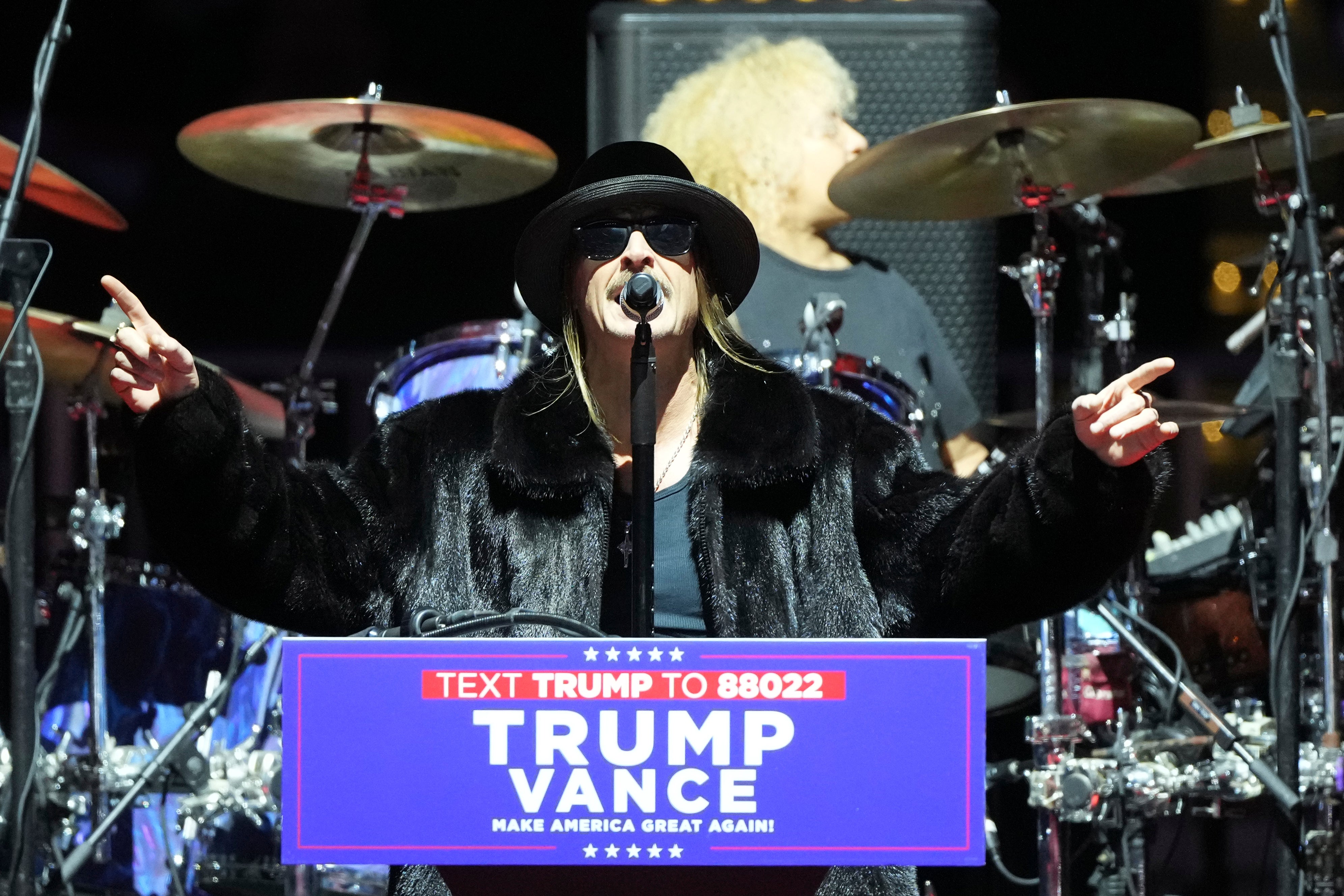 A fake poster making the online rounds claimed Kid Rock and Ted Nugent would be playing TPUSA’s Super Bowl halftime show alongside ‘Measles.’