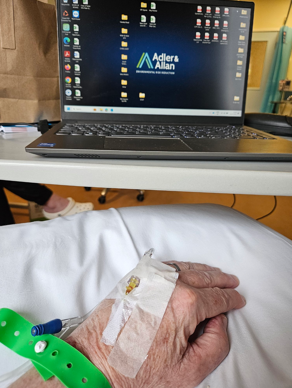 TV presenter worked from his hospital desk in his final months