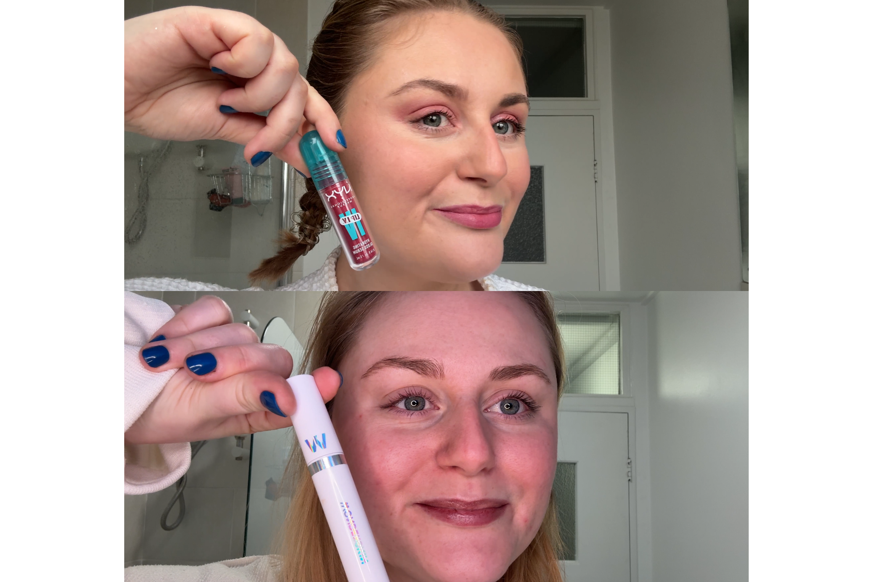 I wore both formulas for a full day to see how they lasted