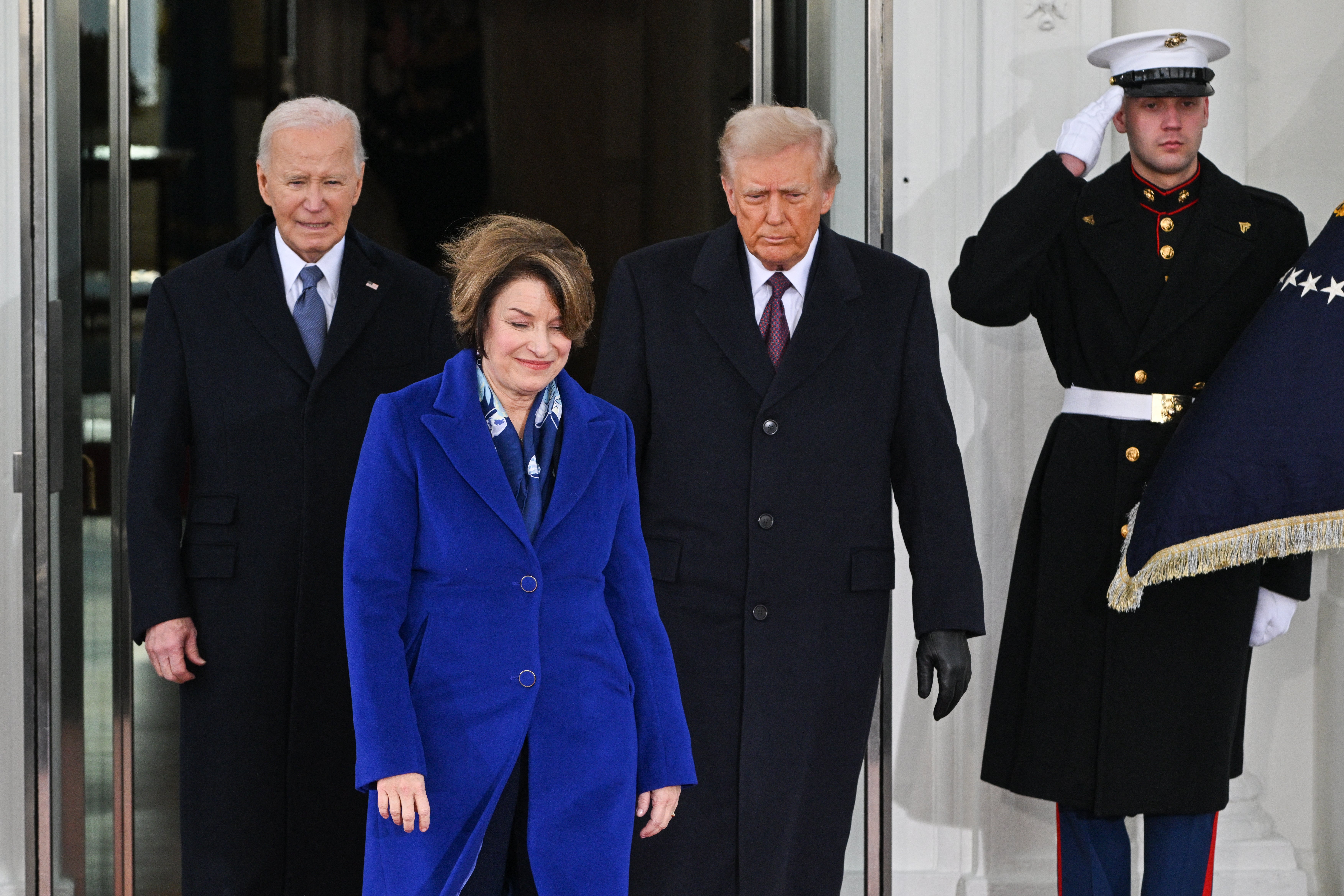 Former president Joe Biden and President Donald Trump spent some of their limousine ride on Monday discussing sports. Senator Amy Klobuchar who escorted them has revealed a bit about what they talked about