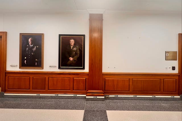 <p>General Mark Milley’s portrait was removed from the walls of the Pentagon on Monday, shortly after Donald Trump was sworn into office</p>