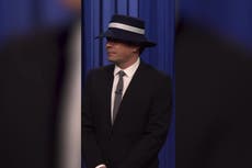 Jimmy Fallon pokes fun at Melania Trump's inauguration hat as he compares Trump's presidency to Squid Games