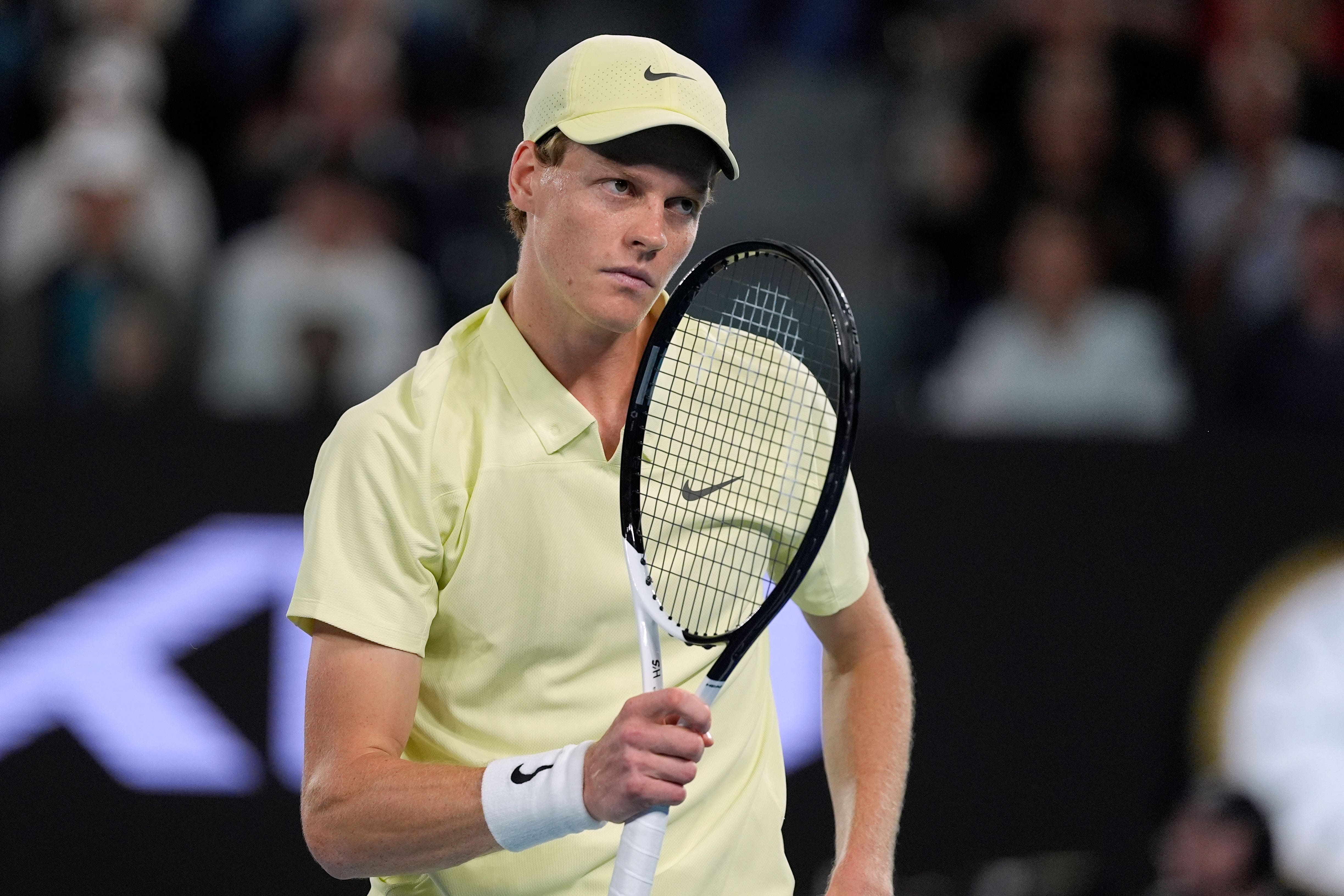 Jannik Sinner was back to his brilliant best in a straight-sets win (Asanka Brendon Ratnayake/AP)