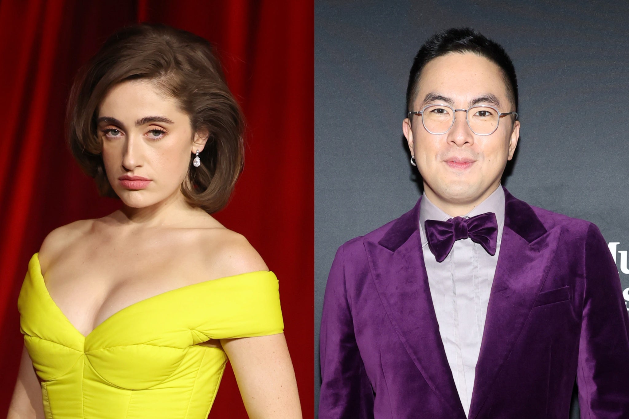 Oscars nominations 2025 presenters Rachel Sennott and Bowen Yang