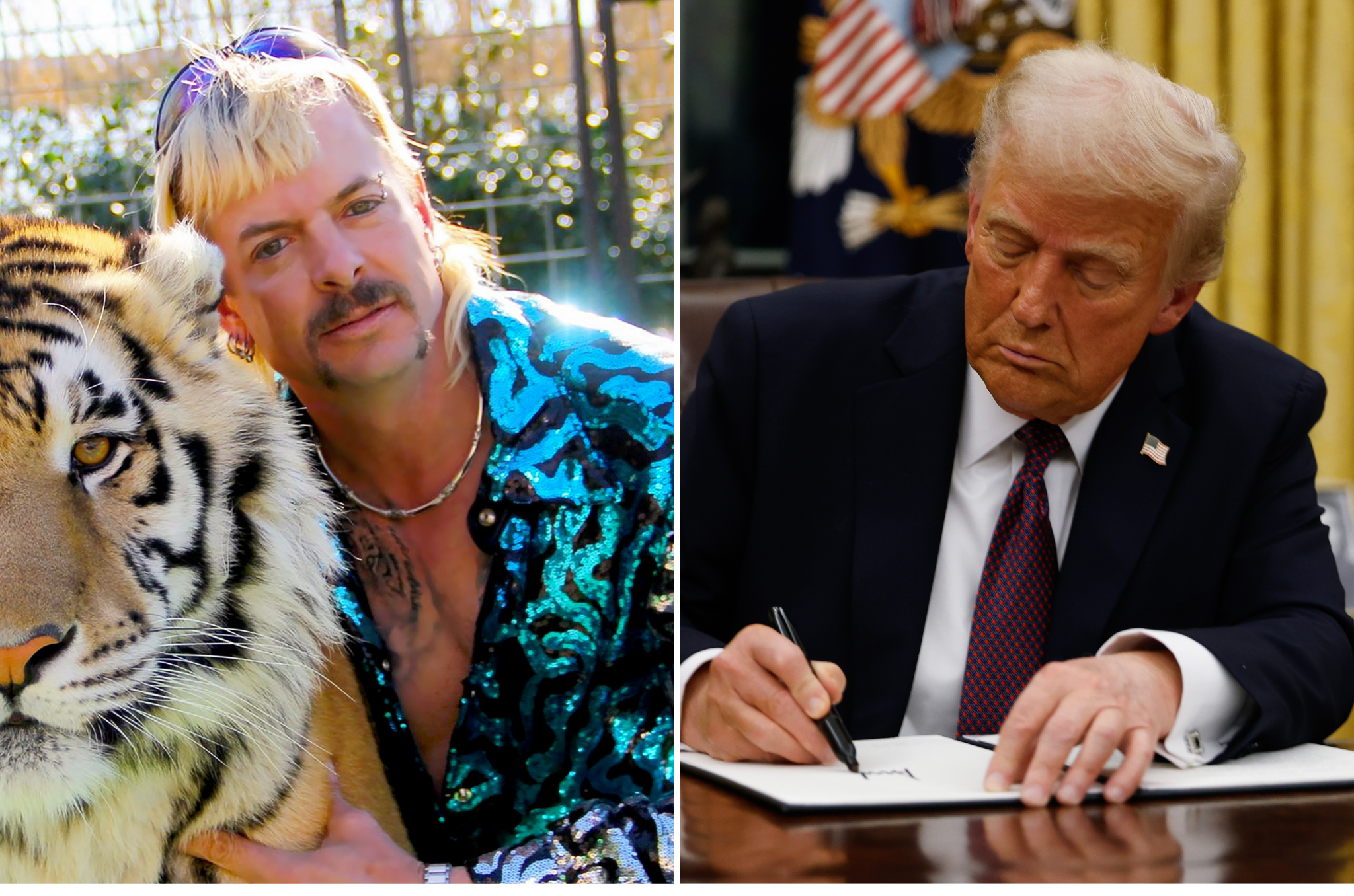 Joe Exotic begs Donald Trump to pardon him