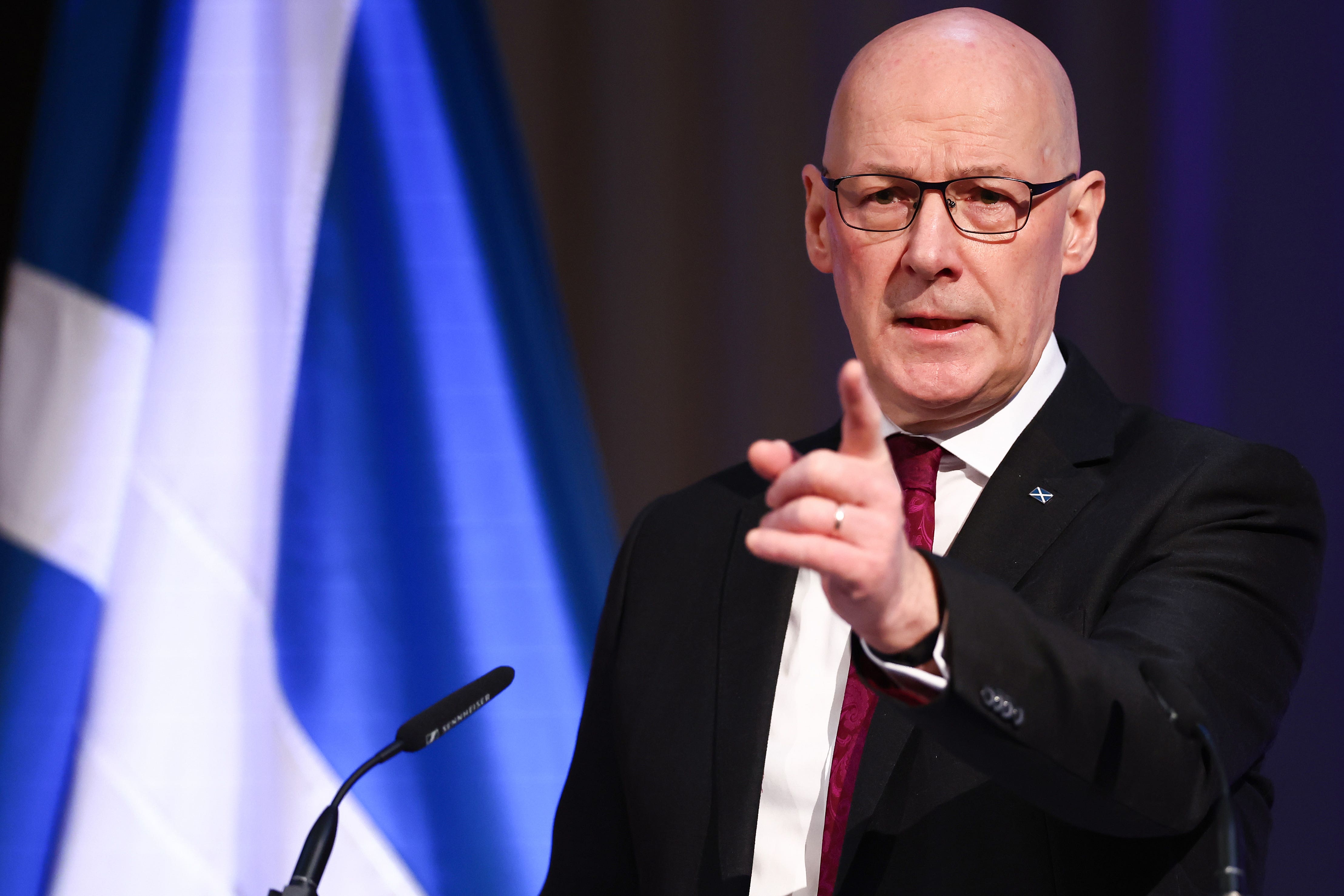 First Minister John Swinney, who is calling on Westminster to work with him to develop a ‘tailored’ migration policy for Scotland (PA)