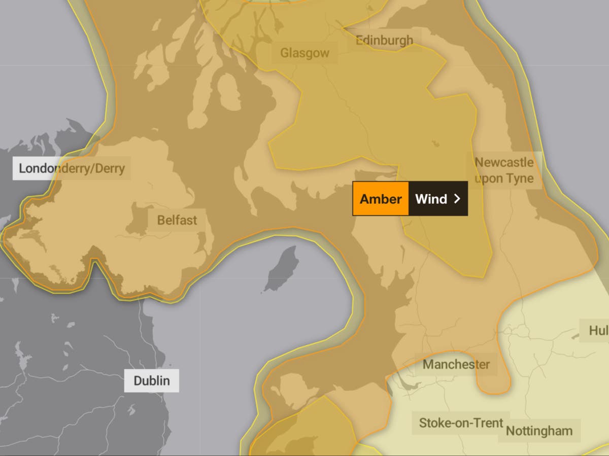 Storm Eowyn: Rail, road, sea and air travel disrupted as Met Office weather warnings come into effect Storm Eowyn: Rail, road, sea and air travel disrupted as Met Office weather warnings come into effect