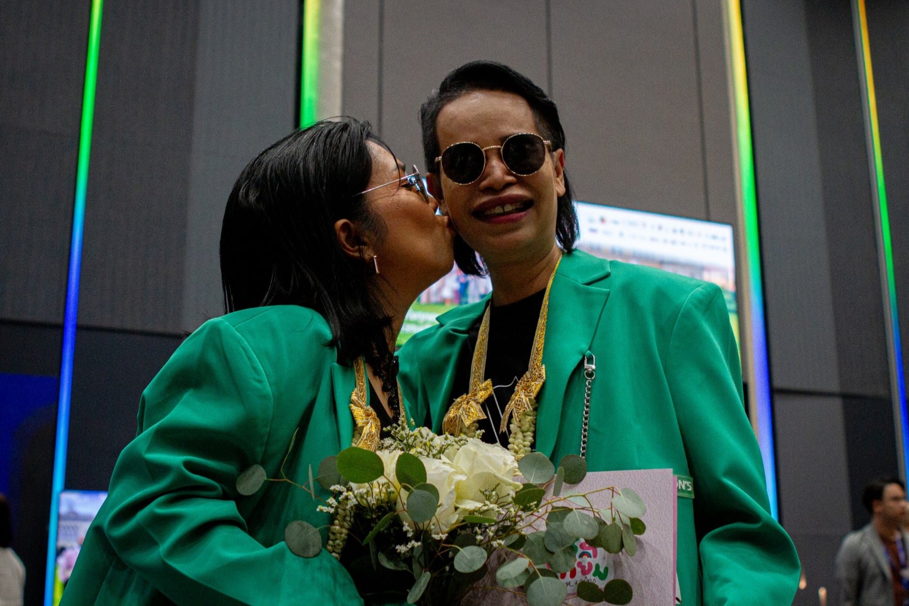 Ning and Bank got married in Bangkok on Thursday after 30 years of being a couple