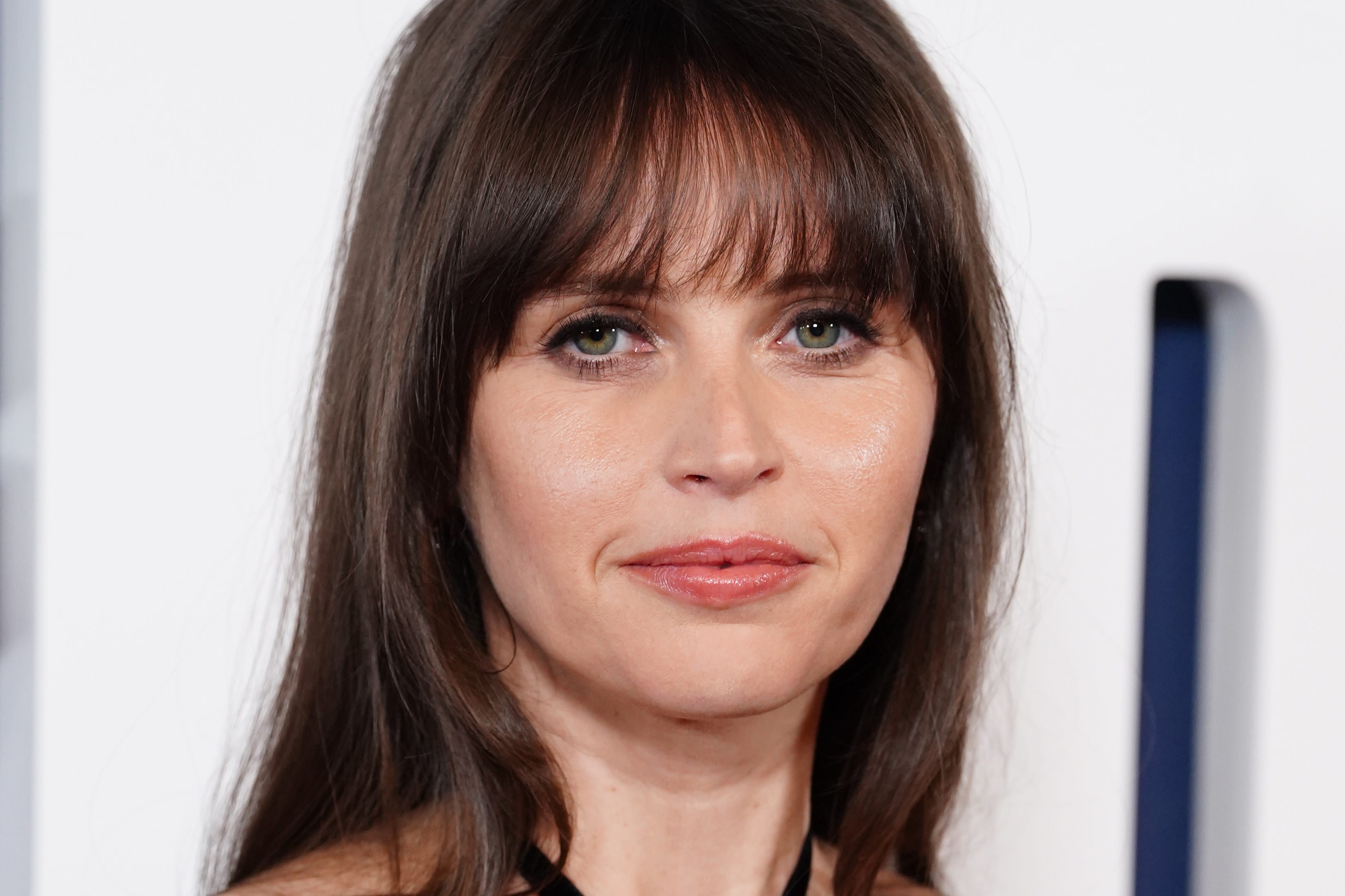 Felicity Jones, pictured, plays Adrien Brody’s wife in The Brutalist (Ian West/PA)