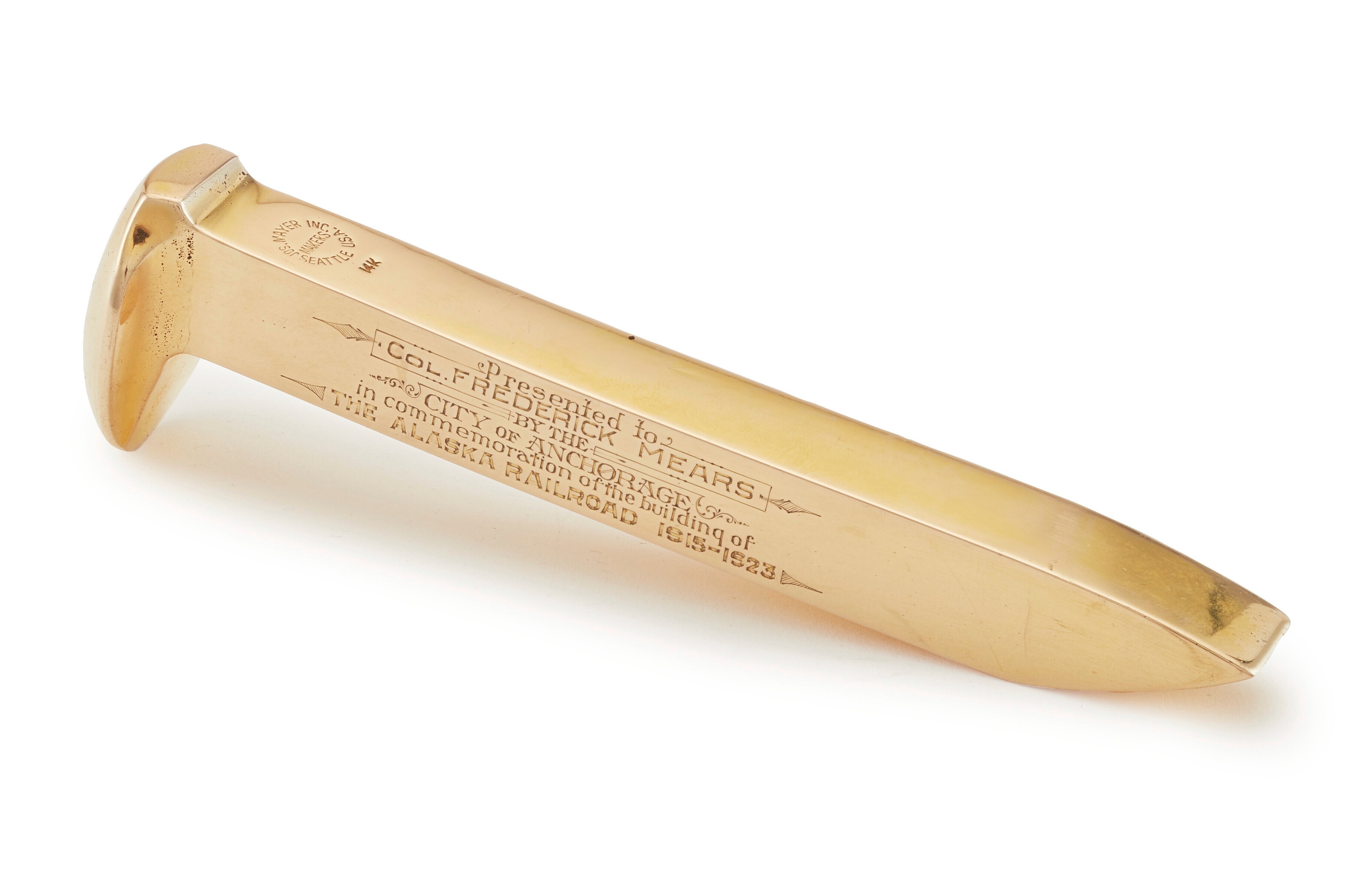 Alaska Railroad Golden Spike Auction