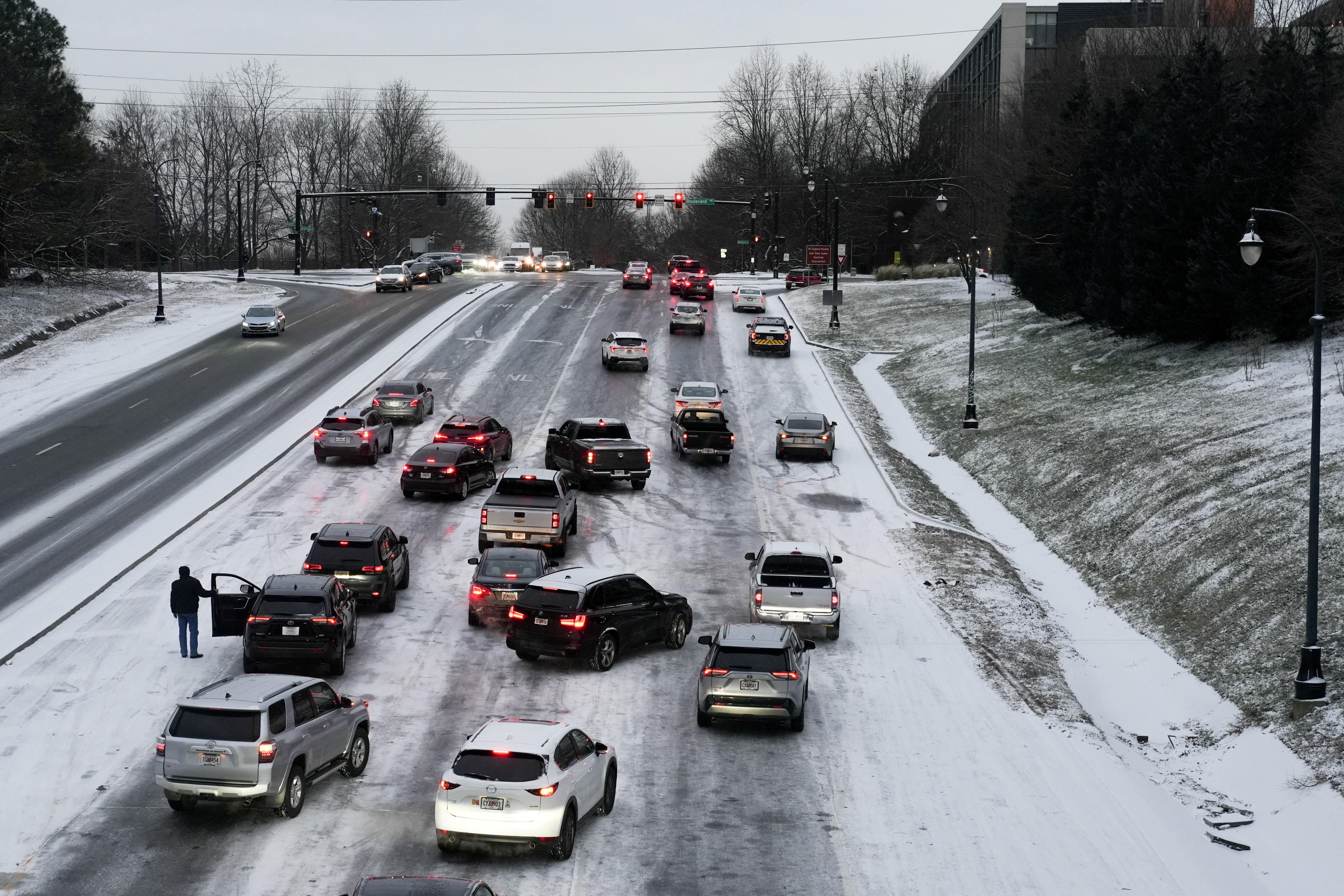 The Georgia DOT said on Wednesday that a state of emergency was still inplace across the state