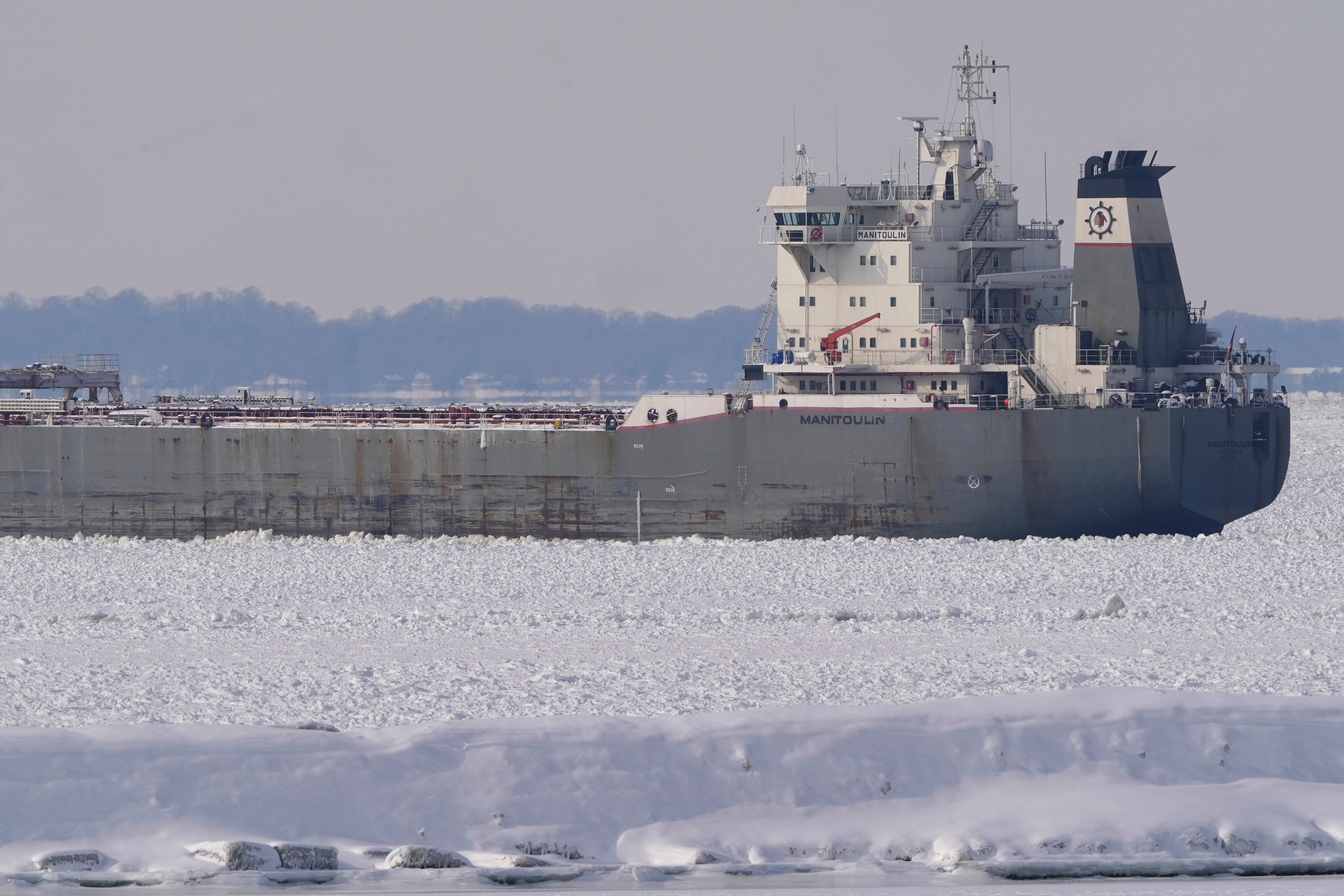 Icebound Freighter