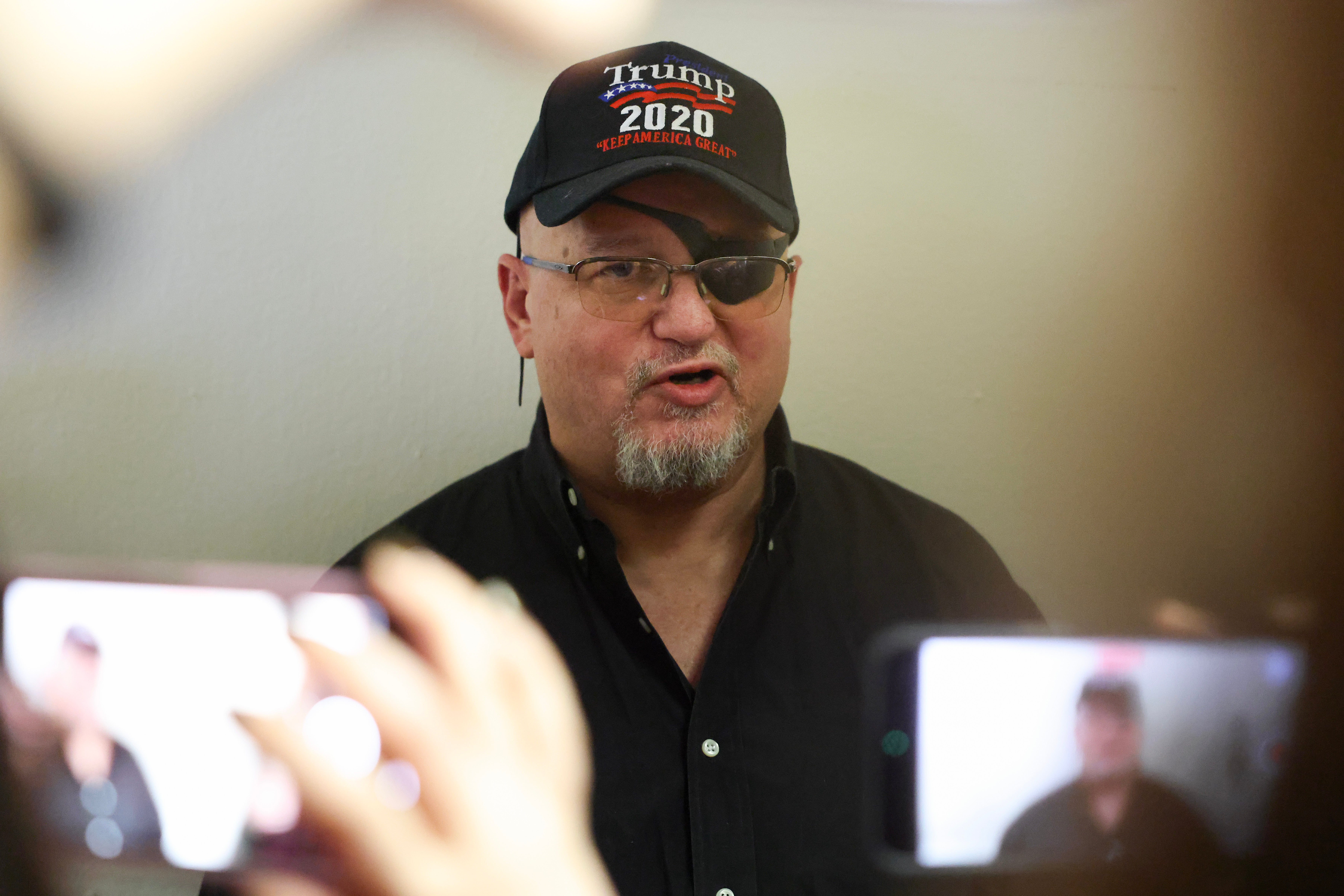 Oath Keepers founder Stewart Rhodes freely walked through congressional office buildings in Washington, D.C., after Trump released him from prison