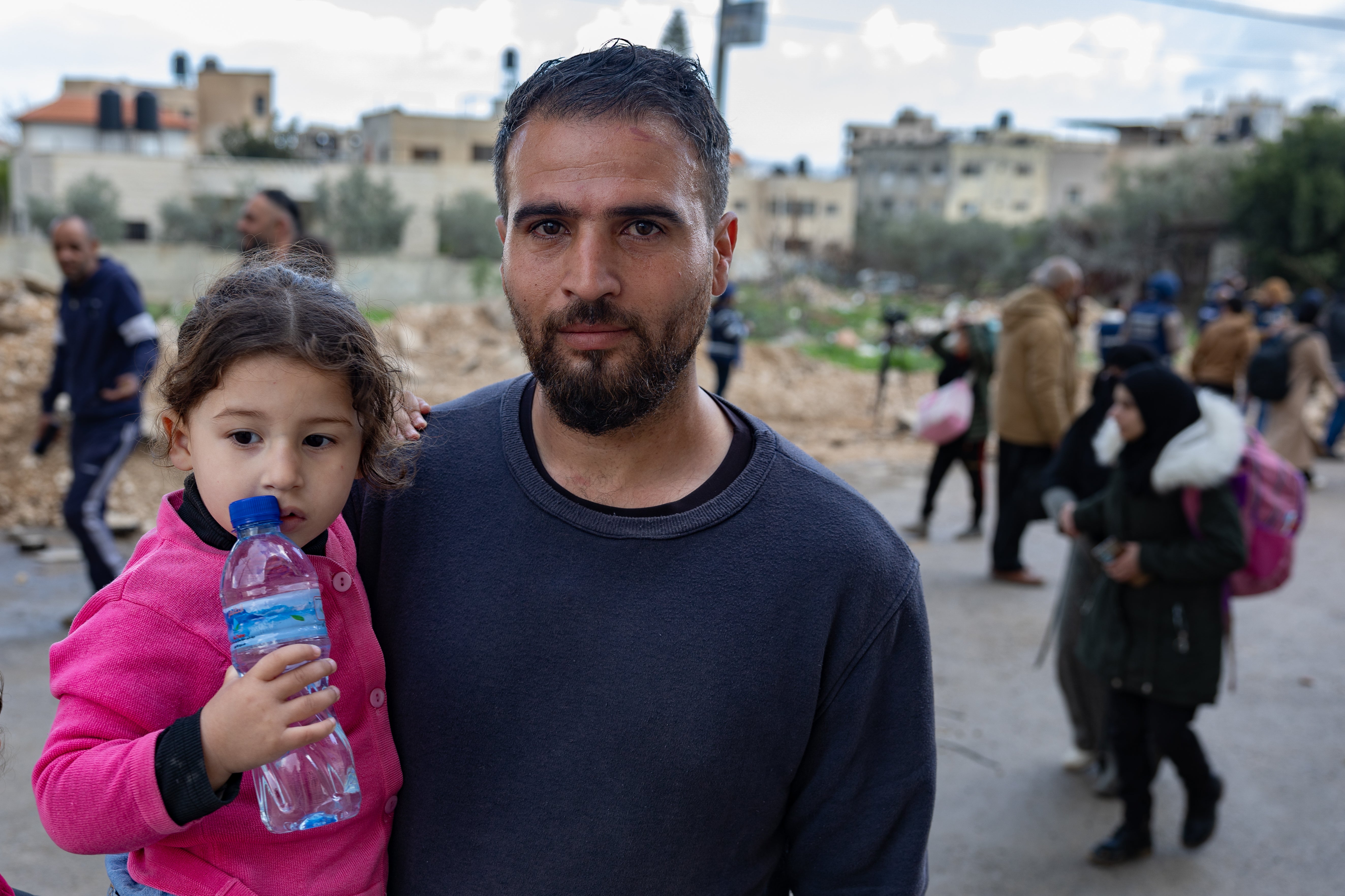 Saddam leaves Jenin with his four children