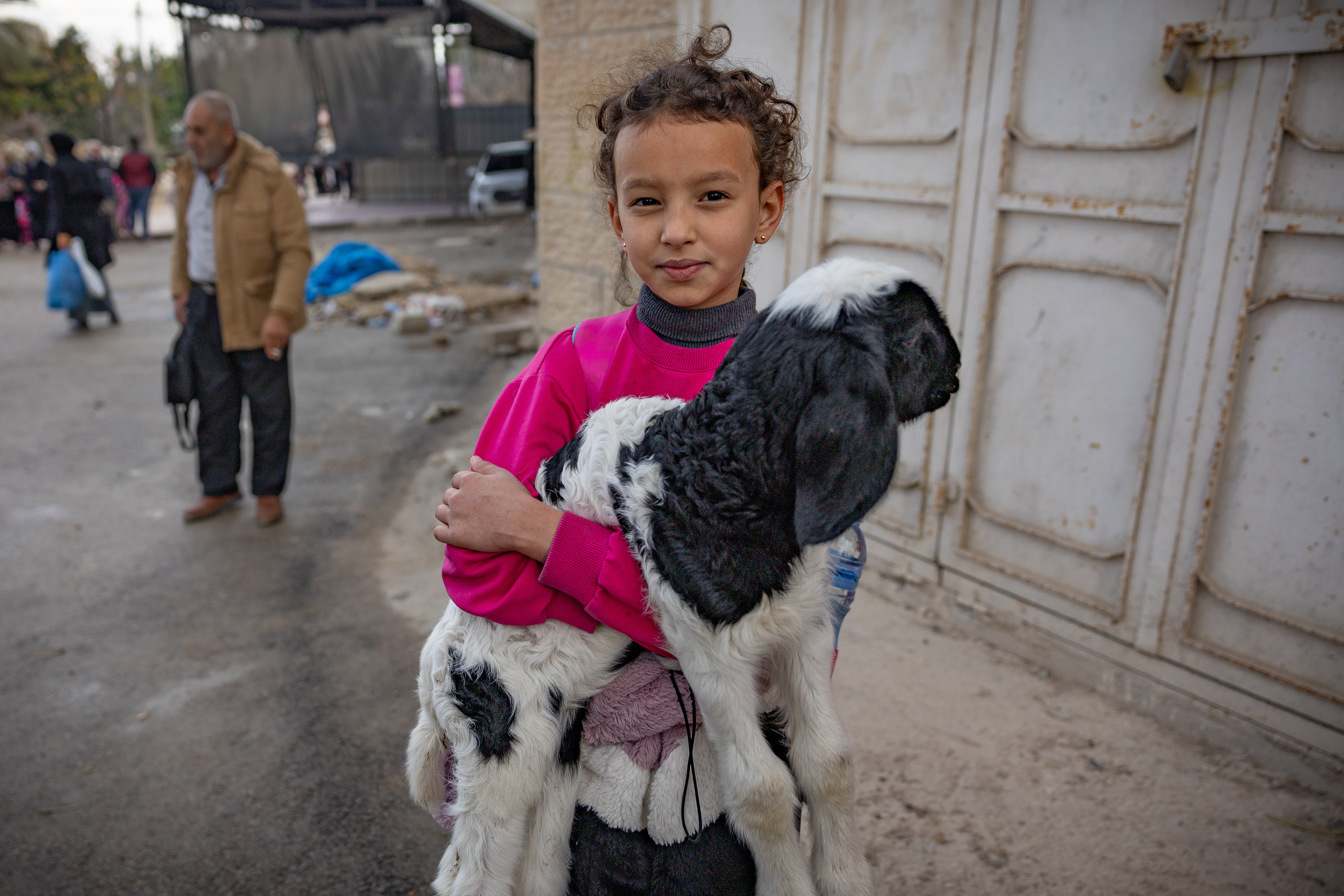 Asmaa, 8, flees Israel’s operation in Jenin with her rescued goat