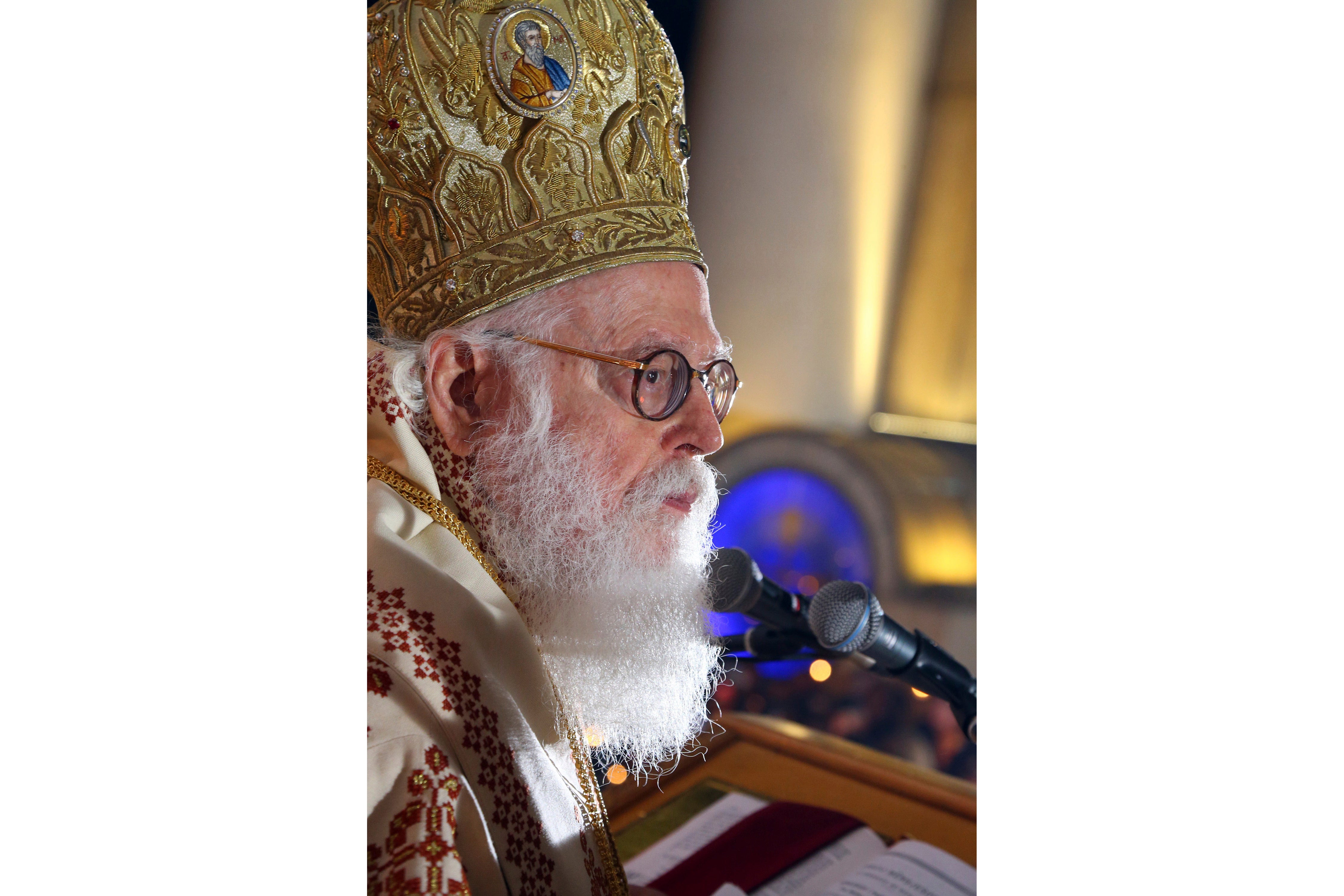 Albania Obit Archbishop Anastasios