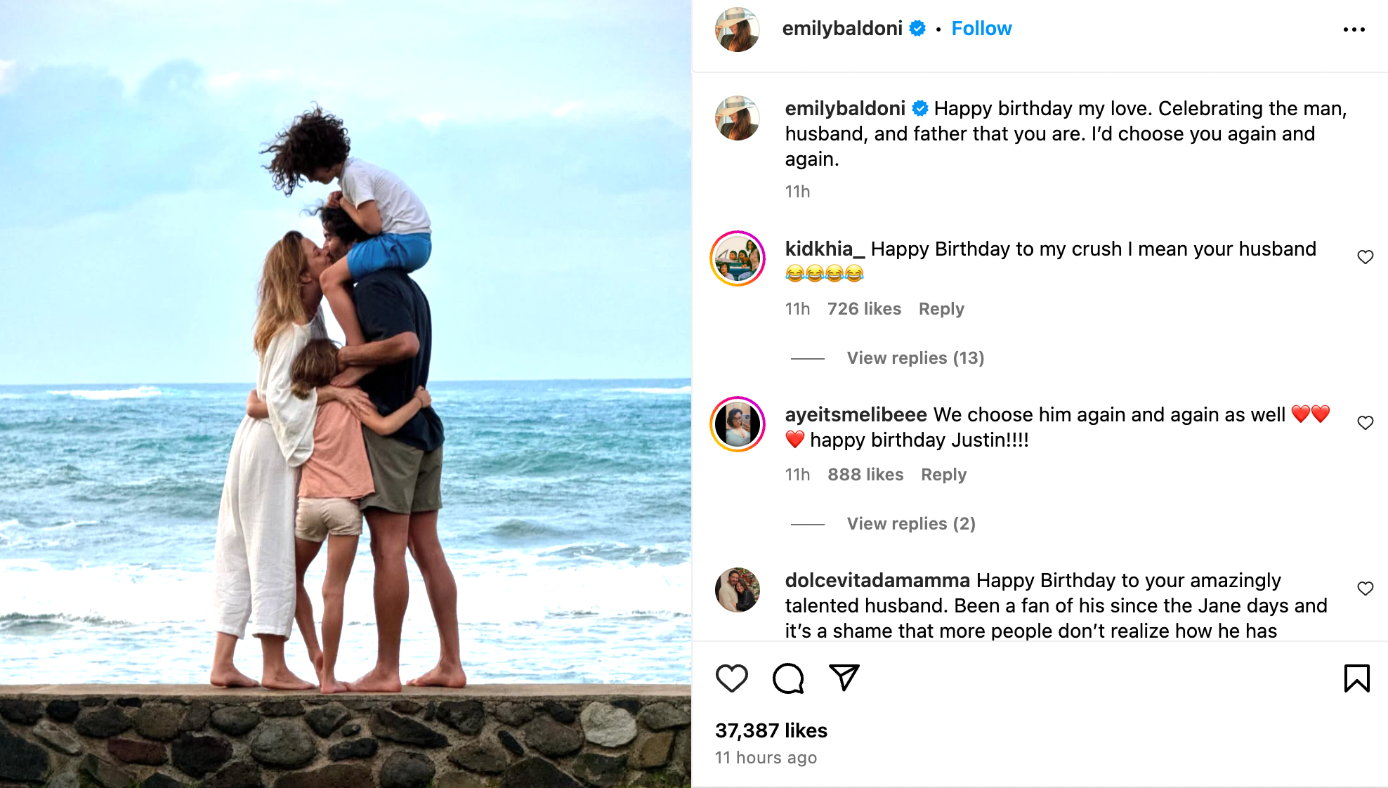 Emily Baldoni posts birthday message to husband Justin