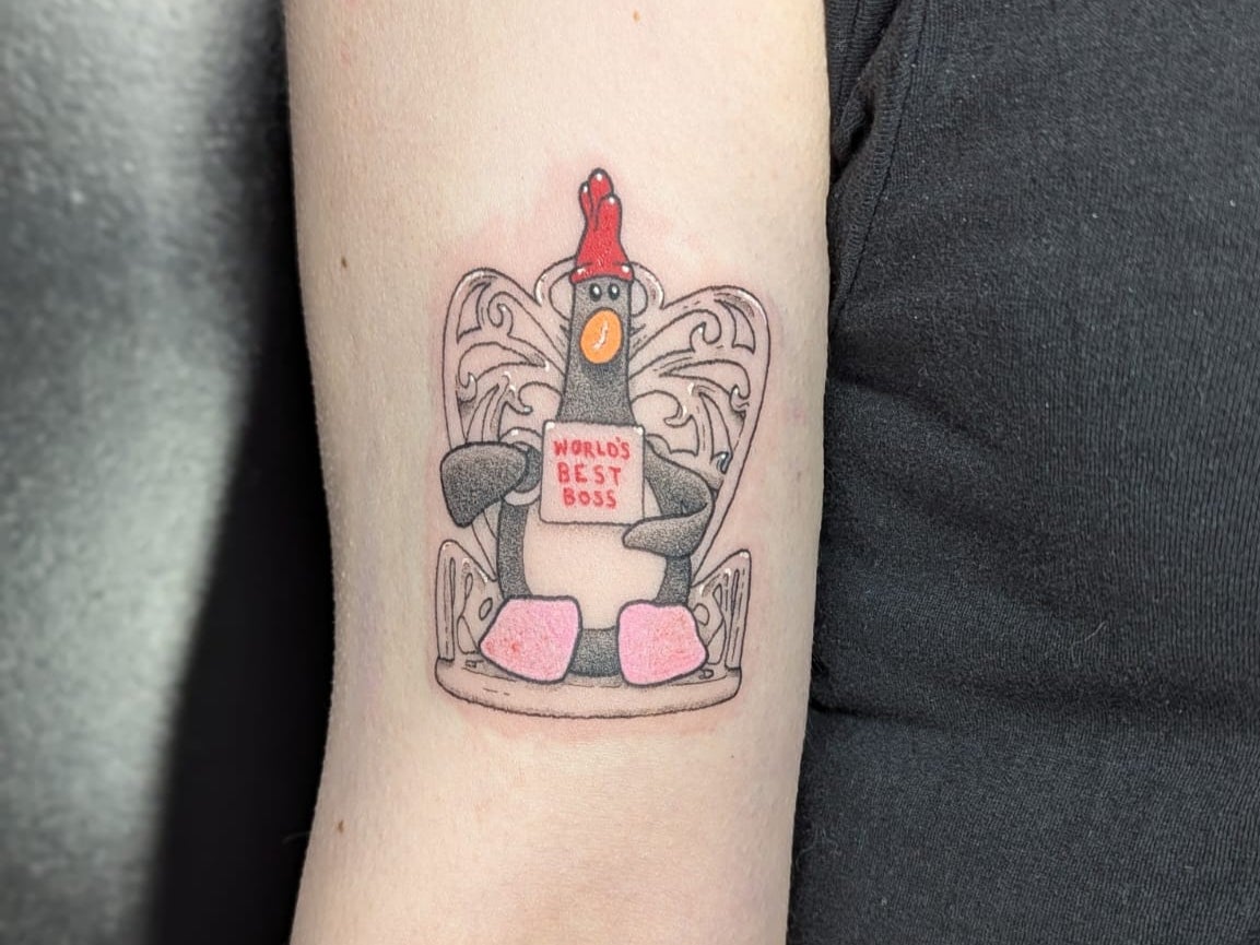 A tattoo by Faith Garvie, tattoo artist at the Black Moon Tattoo Studio in Liverpool