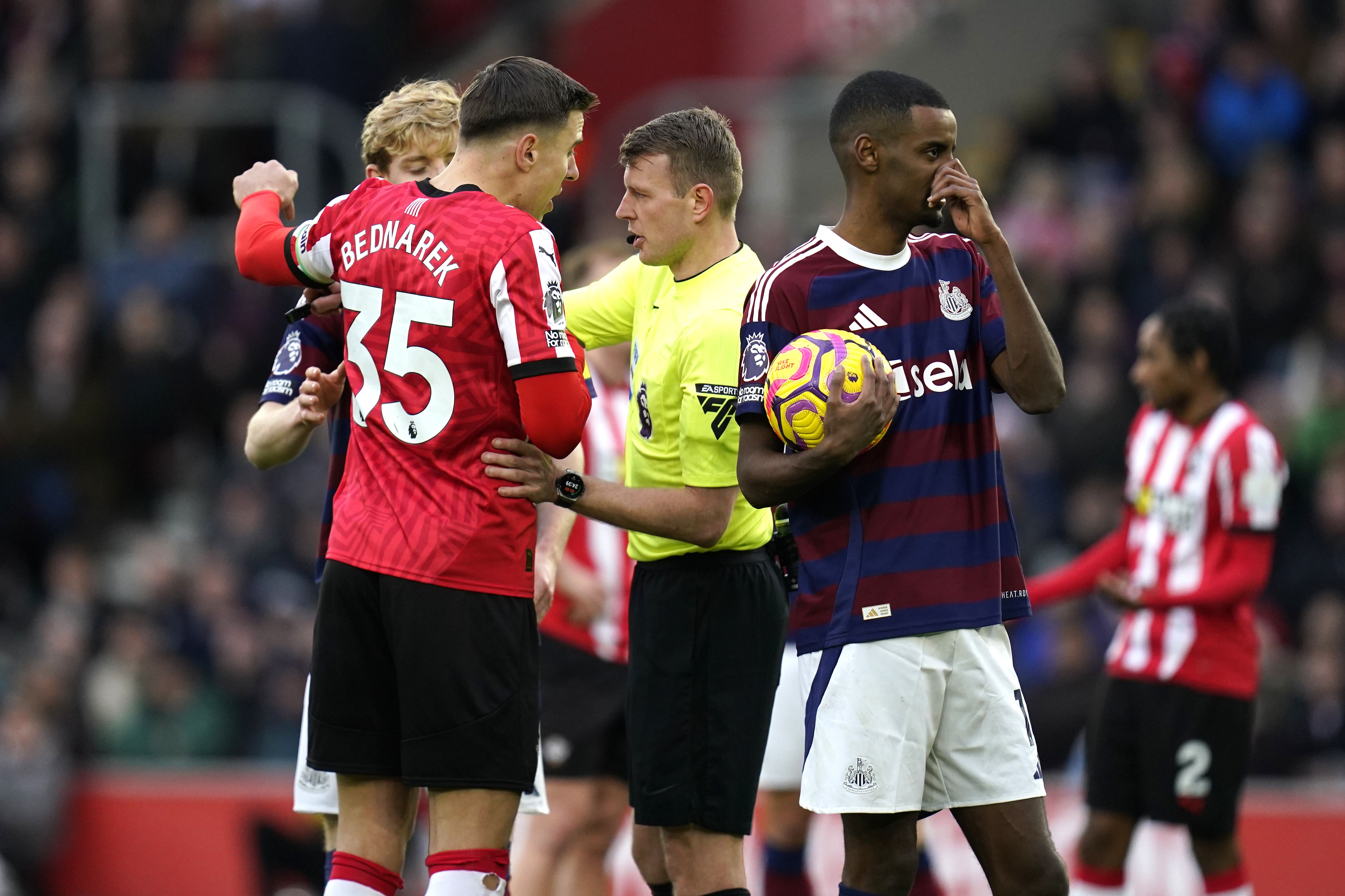 Alexander Isak scored twice for Newcastle