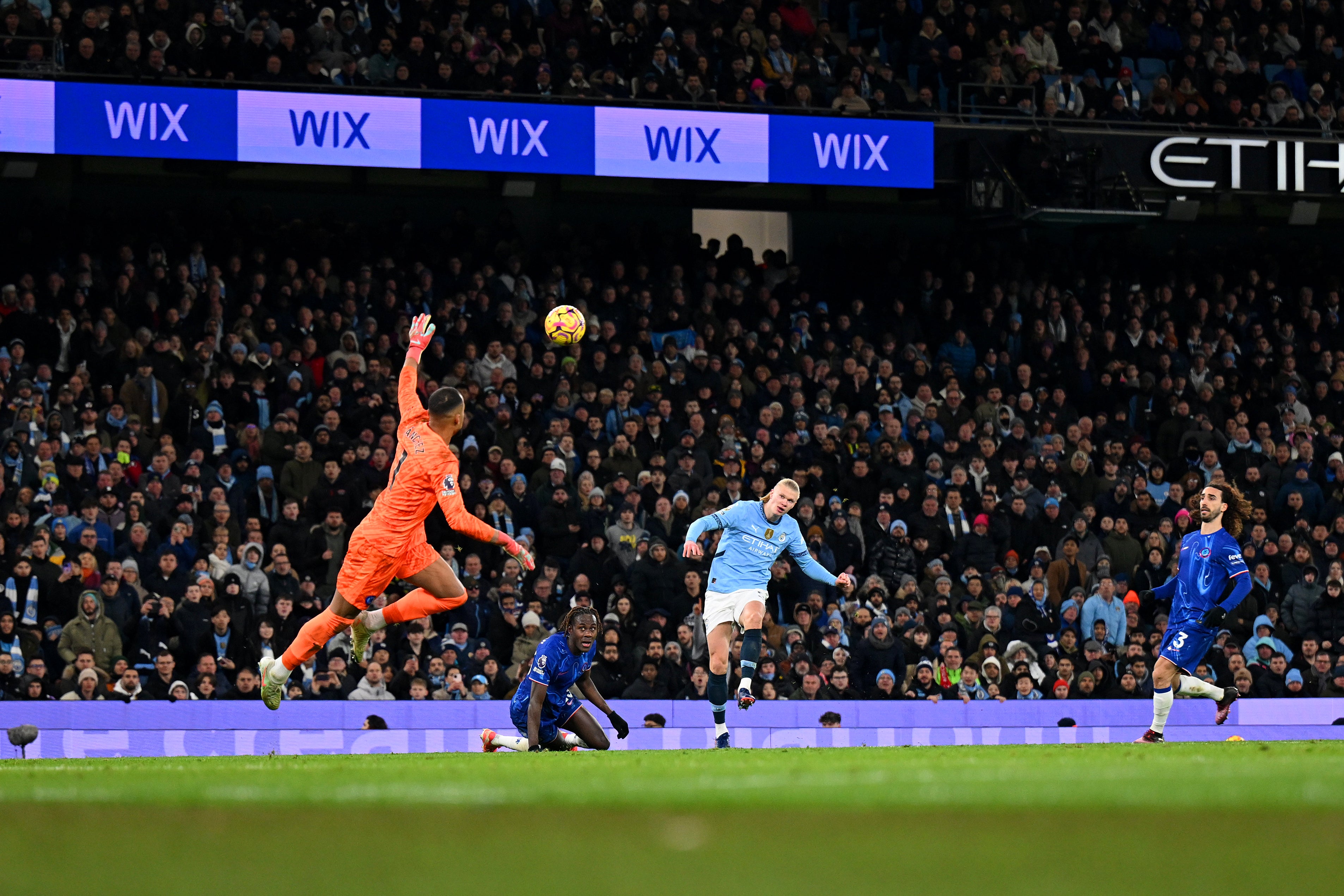 A baffling goalkeeping decision allowed Erling Haaland to chip Robert Sanchez