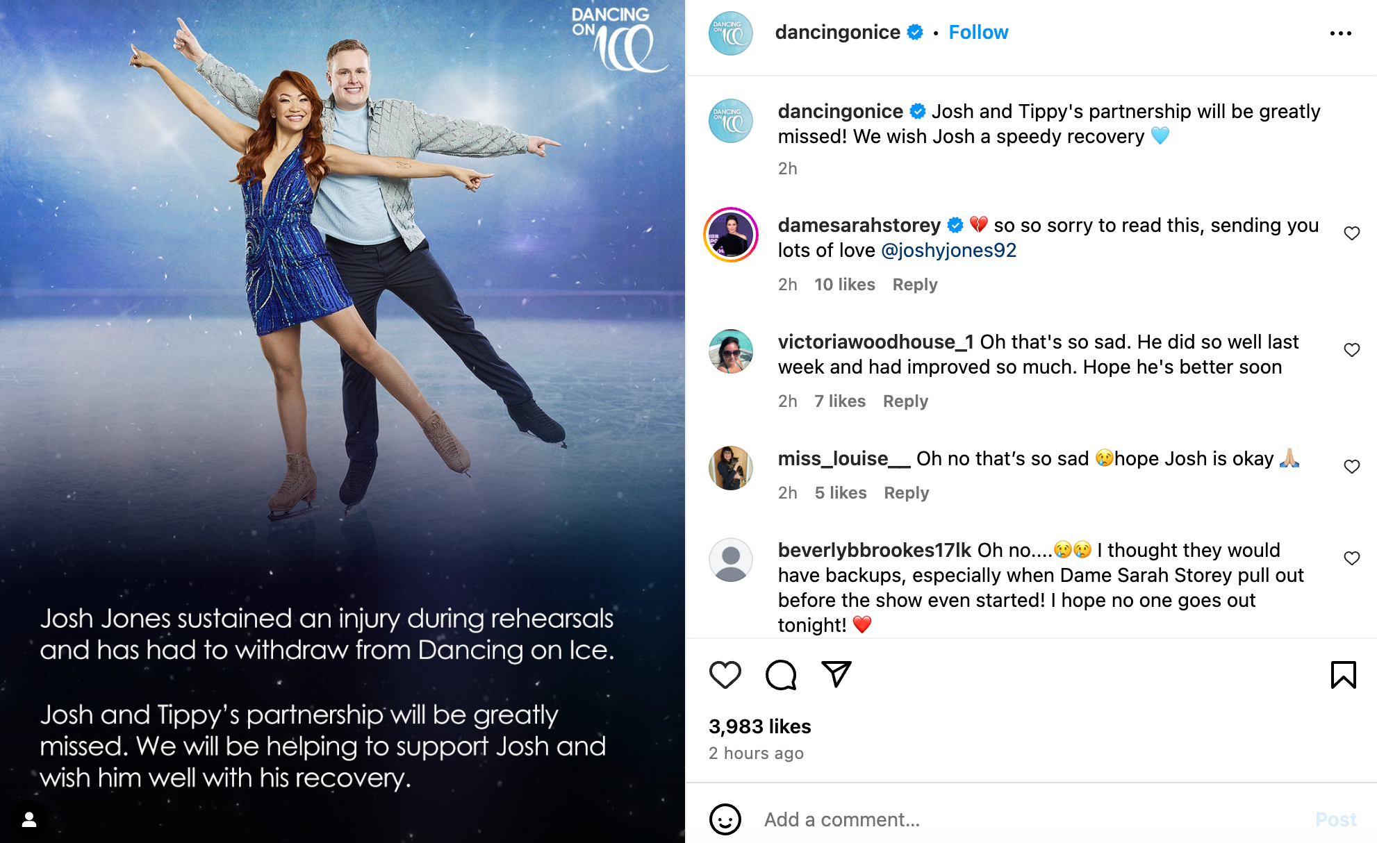 Jones has had to pull out of series